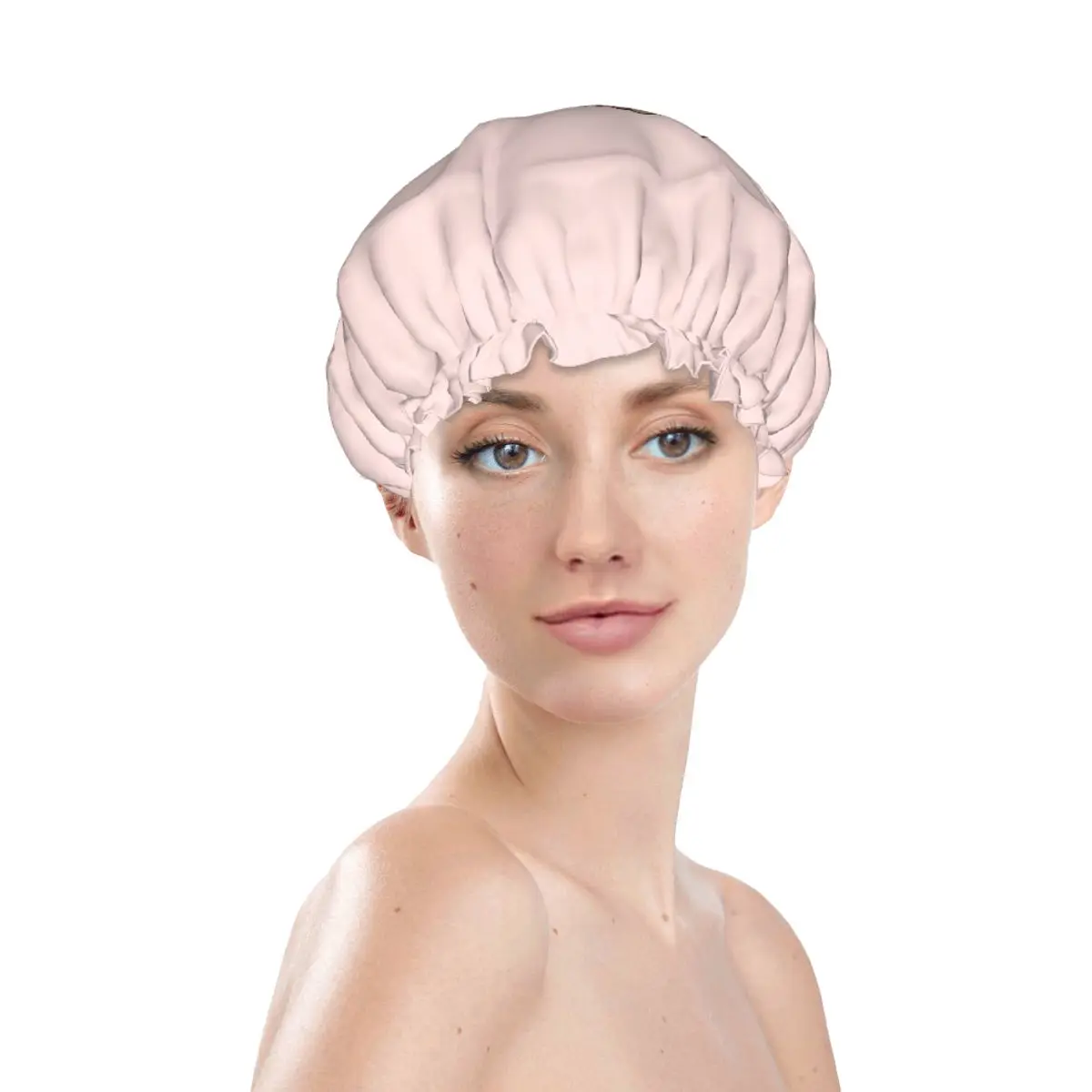 Gift For Doctor Nurse Shower Cap Durable Enfermera En Apuros Bath Hat with PEVA Lining & Elastic Band Stretch Hem Hair Hat