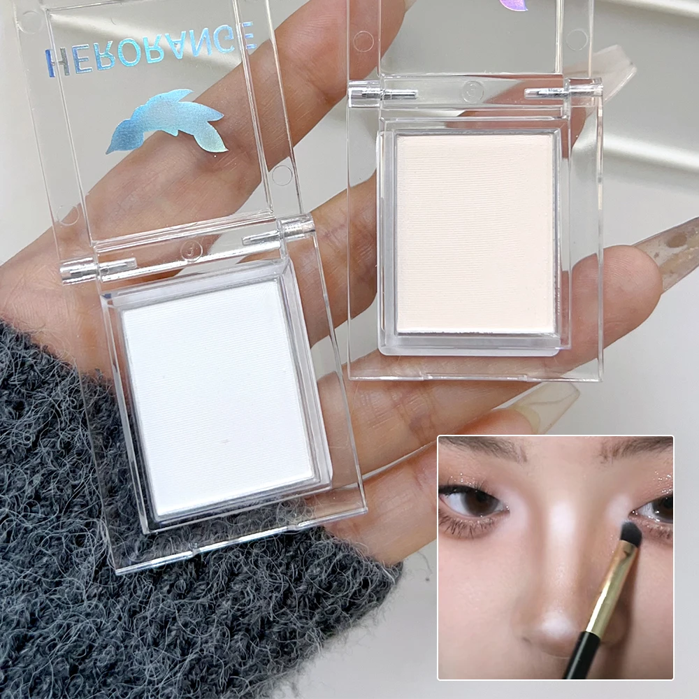 4 Colors Matte Highlight Palette Facial Brighten High Gloss Repair Contour Setting Powder Eyeshadow Blush Korean Makeup Cosmetic