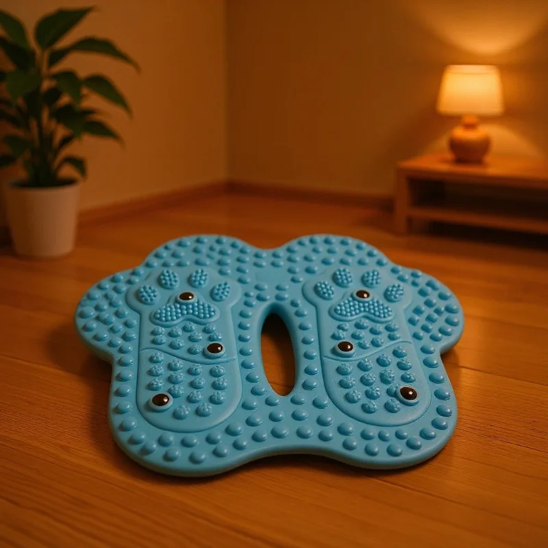 Multi-Function Magnetic Stone Foot Mat, New Non-Slip Inflatable Foot Stepper, Household Acupoint Massager for Foot Care