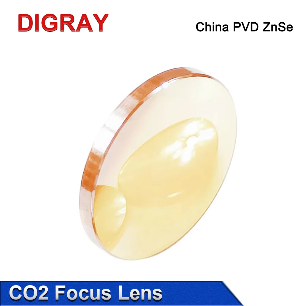 

DIGRAY China Co2 PVD ZnSe Focus Lens Dia12mm 18mm 19.05mm 20mm FL 38.1 50.8 63.5 76.2 101.6mm For Laser Engraving Cutting Machin