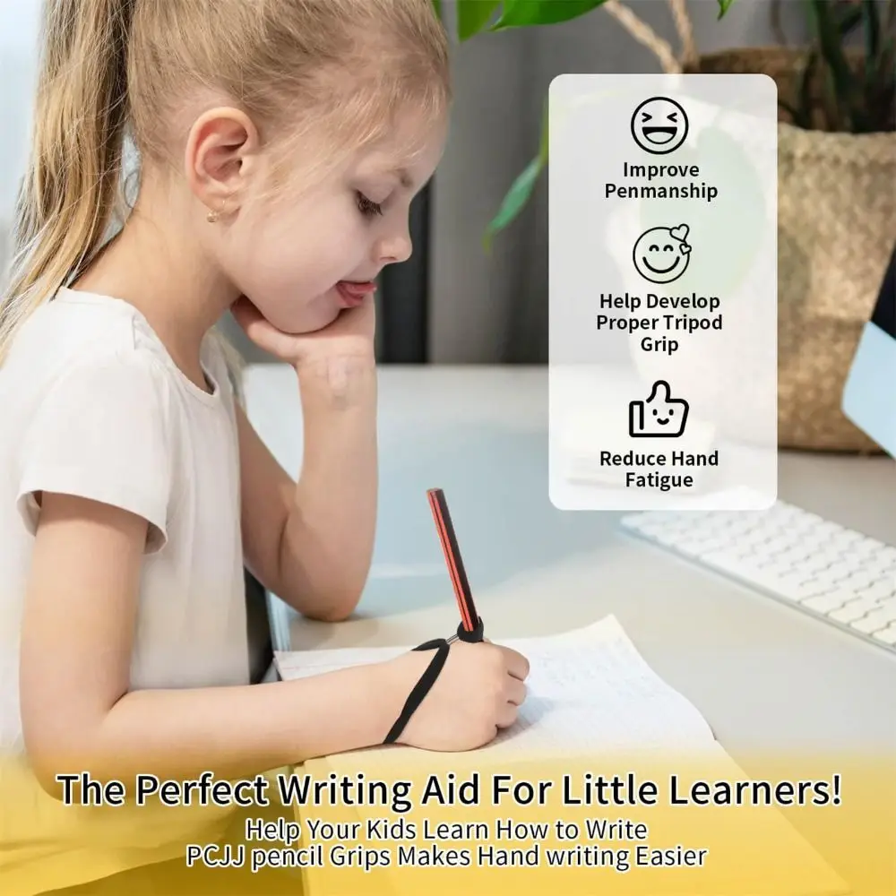 6PCS Ergonomic Pencil Grips Cartoon Shape Portable Students Learning Write Corrector Soft Handwriting Aid for Handwriting