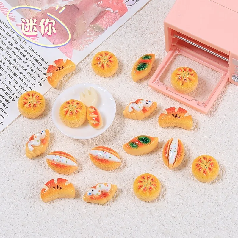 10pcs/lot Cute Mix Scale Miniature Dollhouse Hotdog Bread Mini Food Donut for Blyth Doll Accessories Girls Toy