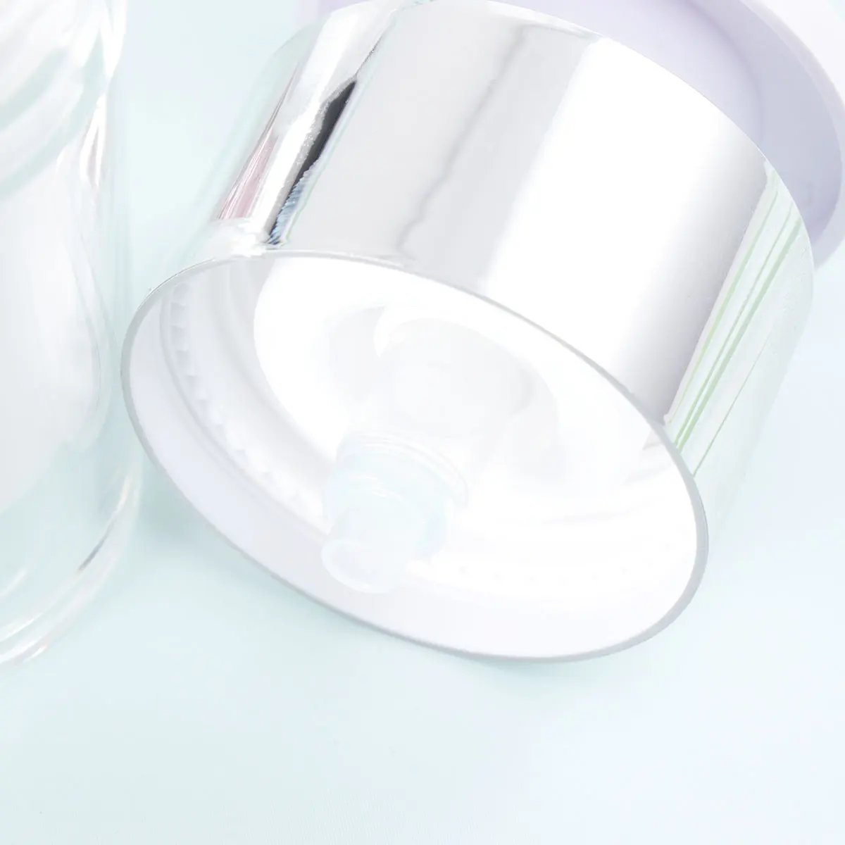 

2pcs Vacuum Bottle 15ml Leakproof Container Travel Refillable Cream Perfume Storage Eco-Friendly Bamboo Plastic
