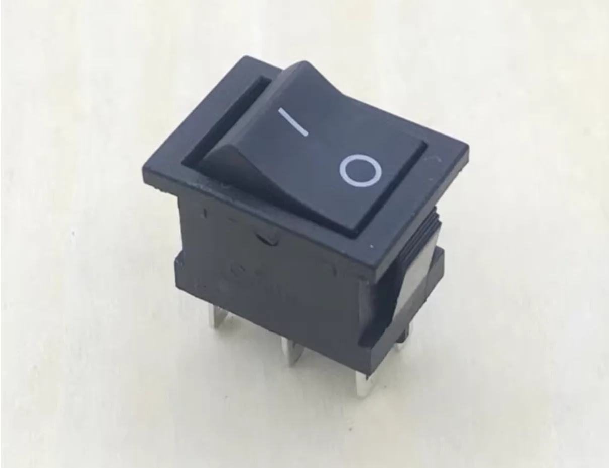

KCD1 Small ship type button switch 6-pin 2nd gear Power button switch for rocker panel 6A 250V/10A 125V Double Pole Double Throw