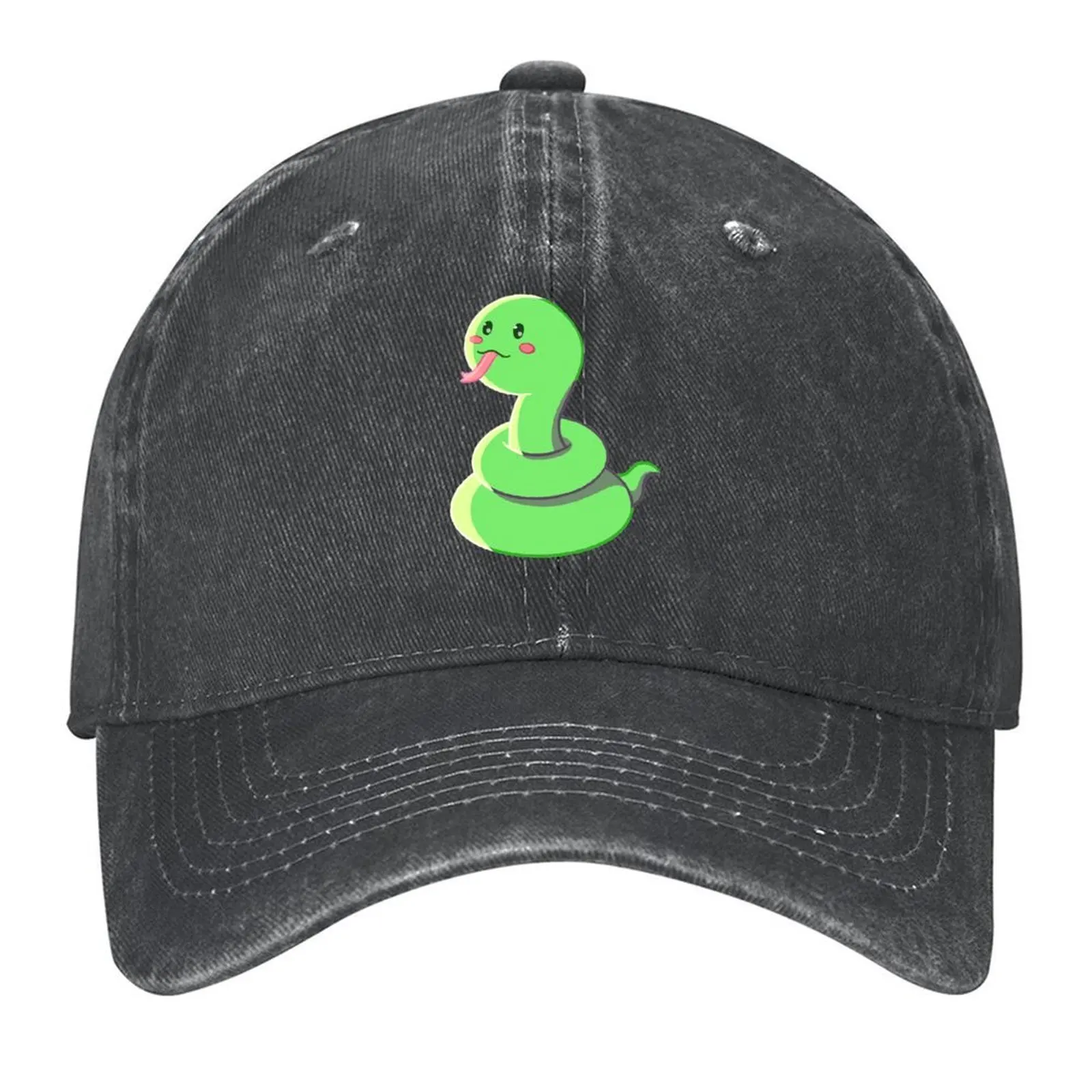 

Cute Kawaii Cartoon Little Snake Baseball Cap Hat Beach Luxury man cap designer cap party Hat For Women 2025 Men's