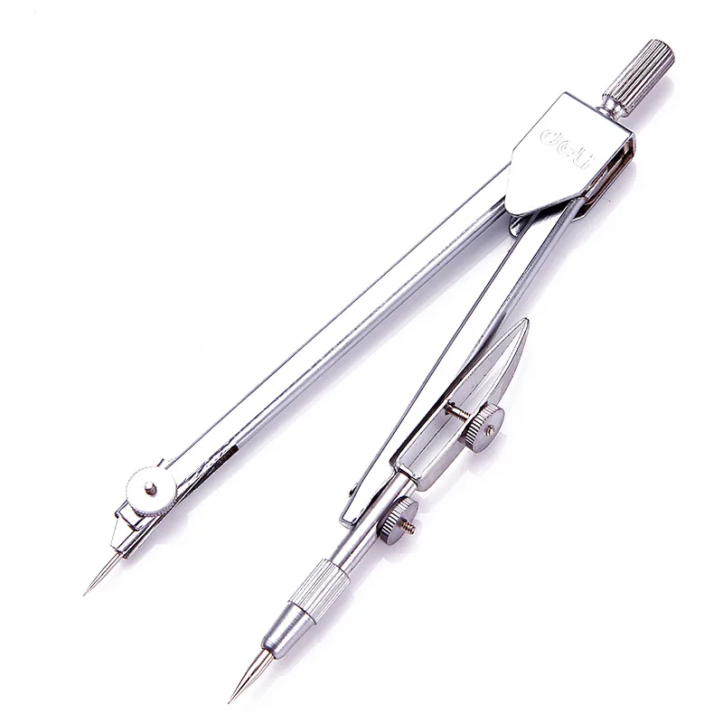 Stainless Steel Drawing Compass Math Geometry Tools for Circles School Supplies for Student Stationery