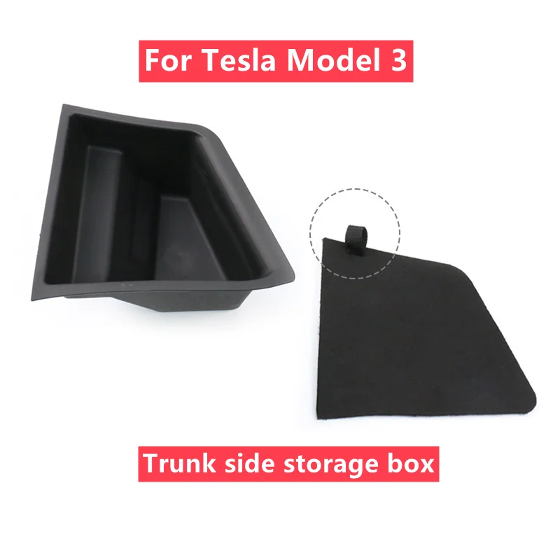 Tesla Model Y accessori interni per auto modello 3 copertura laterale del bagagliaio scatola portaoggetti per bagagliaio resistente in TPE originale