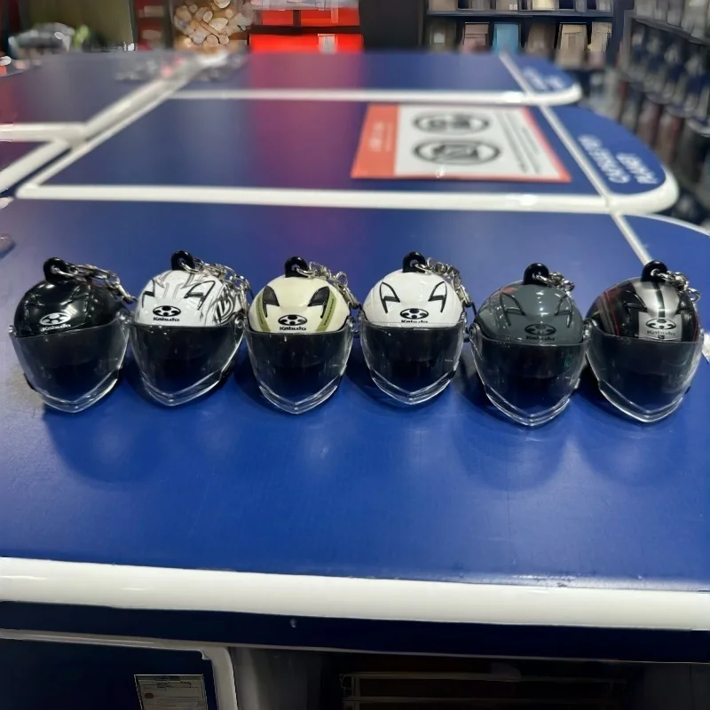 Em Estoque: Chaveiro de Capacete de Moto Miniatura Kabuto Pon Exceed 2 - Gashapon Colecionável para Entusiastas de Motocicletas, Pingente para Bolsa