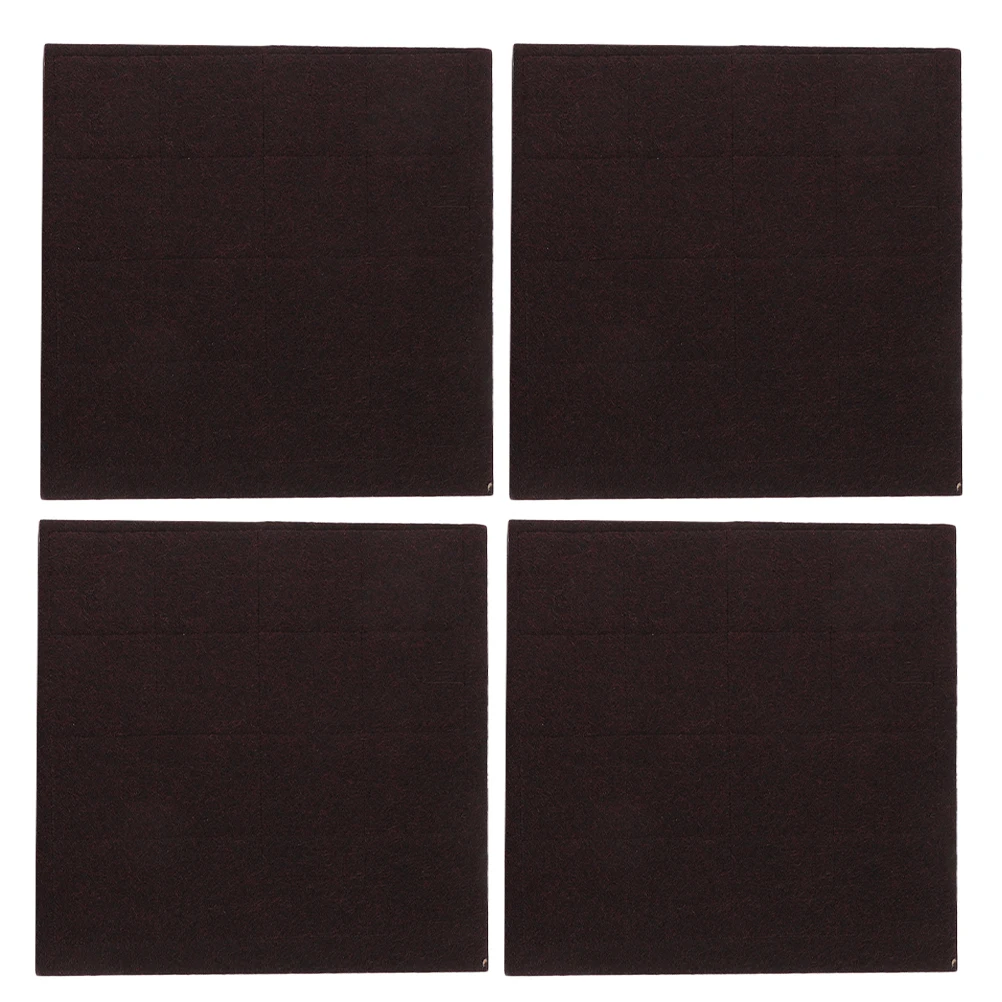 

64pcs Floor Protectors For Furniture Legs Square Felt Pads Self-Adhesive Anti-Scratch Non-Slip Chair Leg Protectors Hardwood