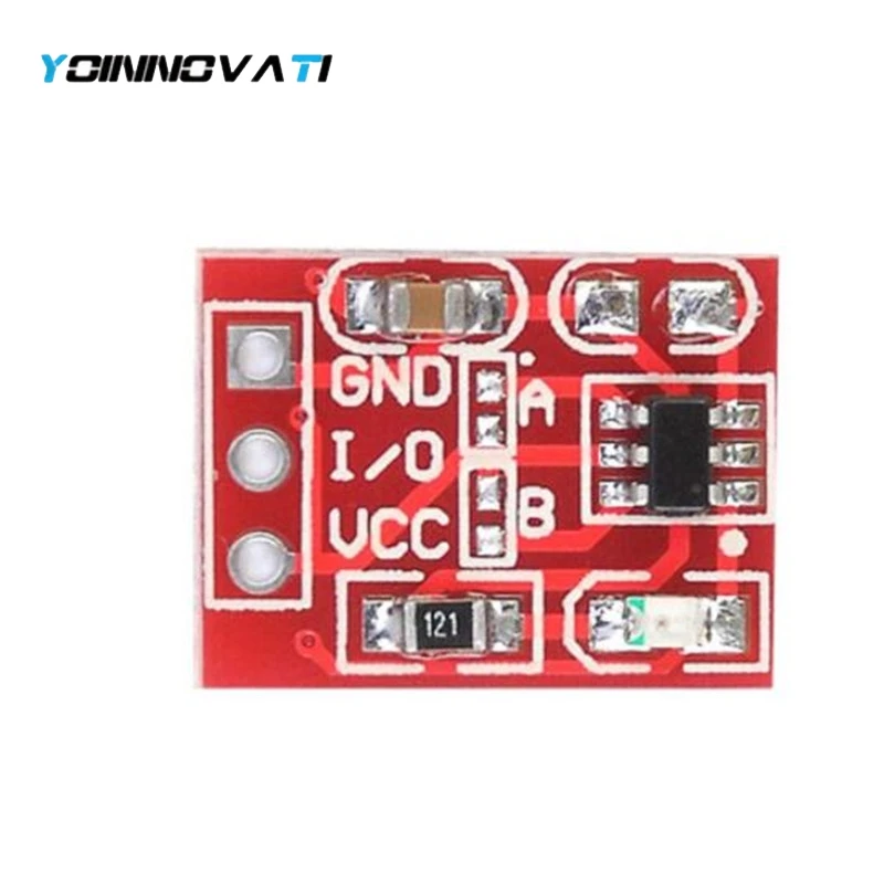 10pcs TTP223 Touch Button Module Capacitor Type One Single Channel Self Locking Touch Switch Sensor 15*11mm 2.5-5.5V