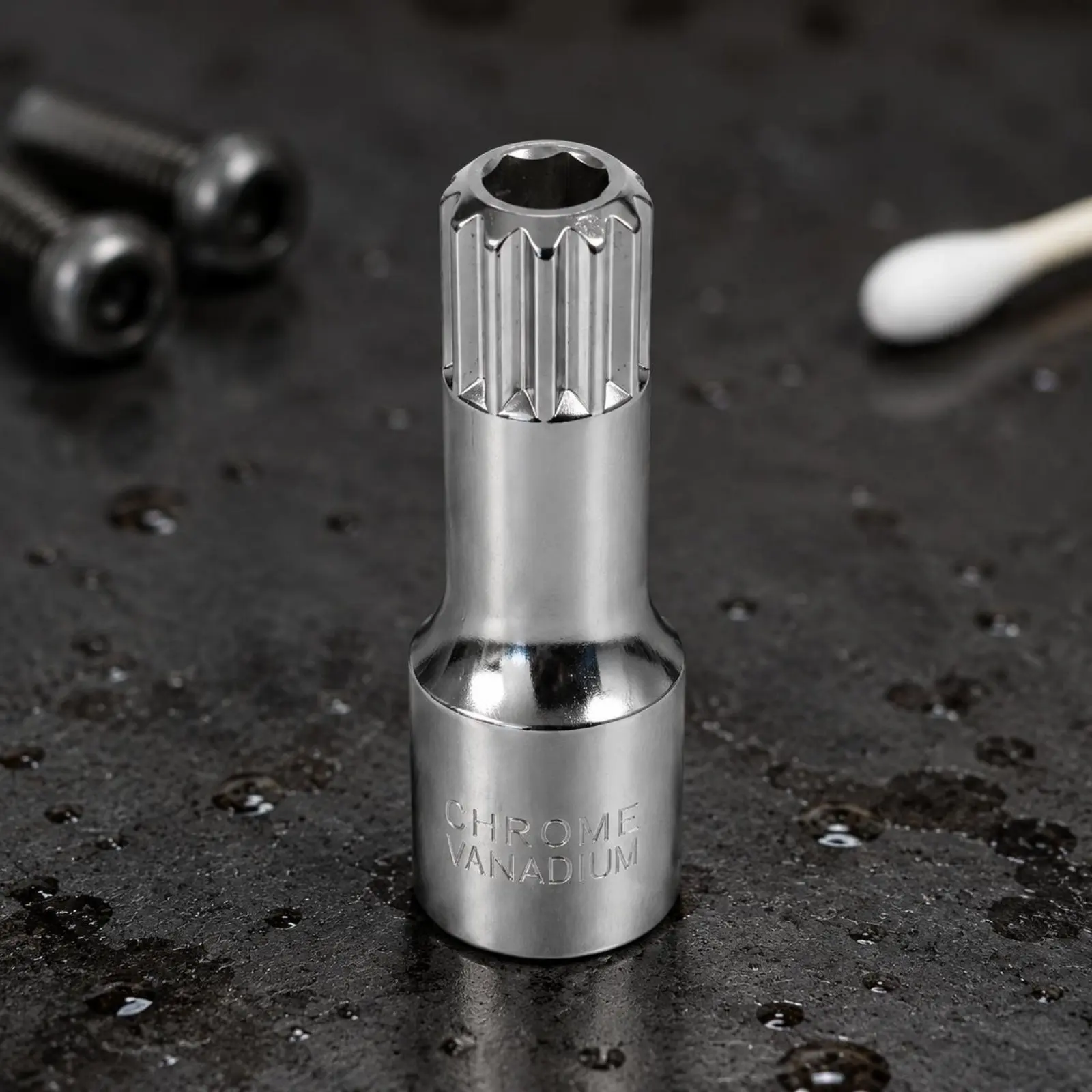 

4 Pieces Oil Service Socket Set Multi-Size Oil Drain Plug Wrench Car Drain Plug Tool Corrosion Resistant Chrome Vanadium Steel