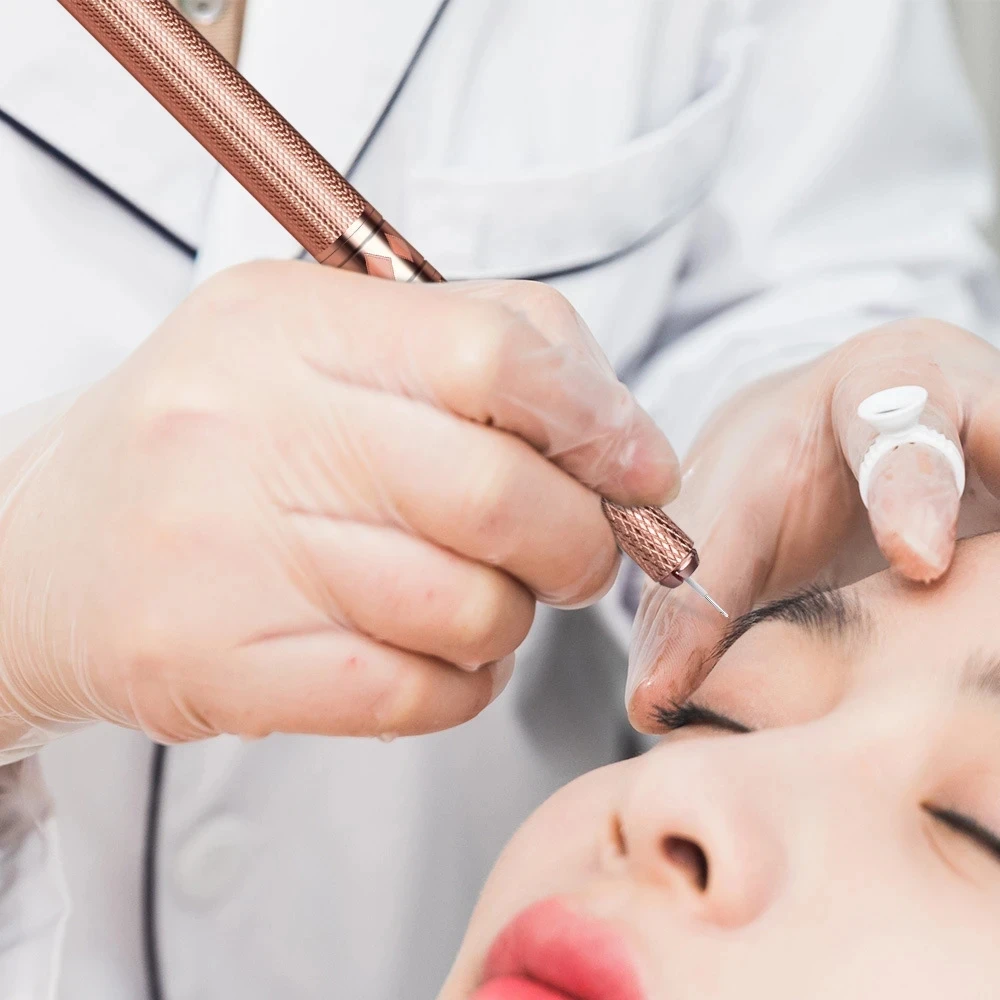 3D Eyebrow Embroidery Manual Pen Microblading for Eyebrow & Lip Tattooing with Crystal Diamond Permanent Makeup Accessories