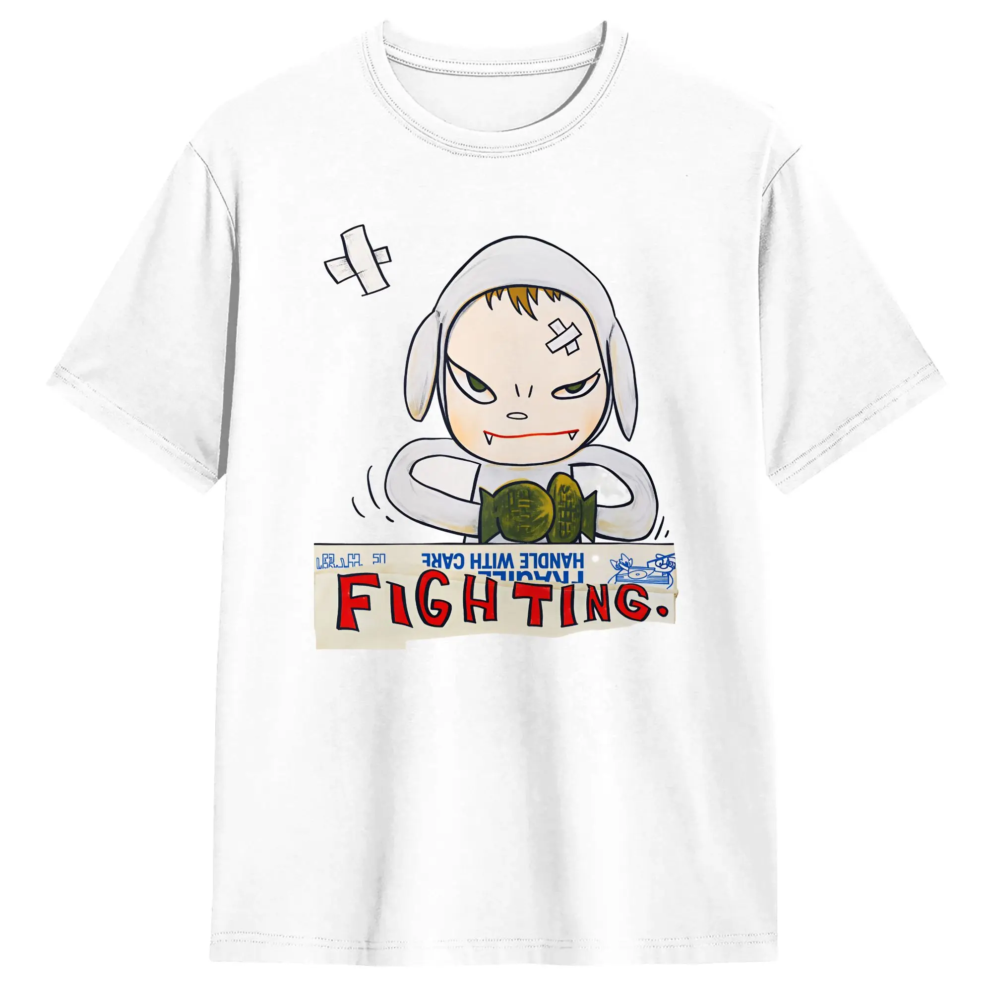 Yoshitomo Nara T Shirt  Harajuku T Shirts Short-Sleeved Funny Tshirt Summer Cotton Oversize Clothing