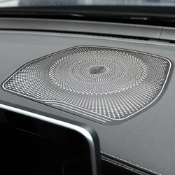 Cubierta de altavoz para salpicadero, pegatinas, accesorios embellecedores LHD para Mercedes Benz W205 GLC Clase C C180 C200, altavoz de Audio con estilo para coche