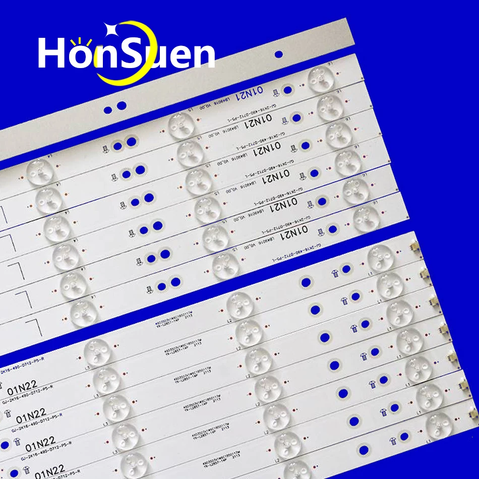 Kit de tira retroiluminação LED 49pug6801, 14pcs