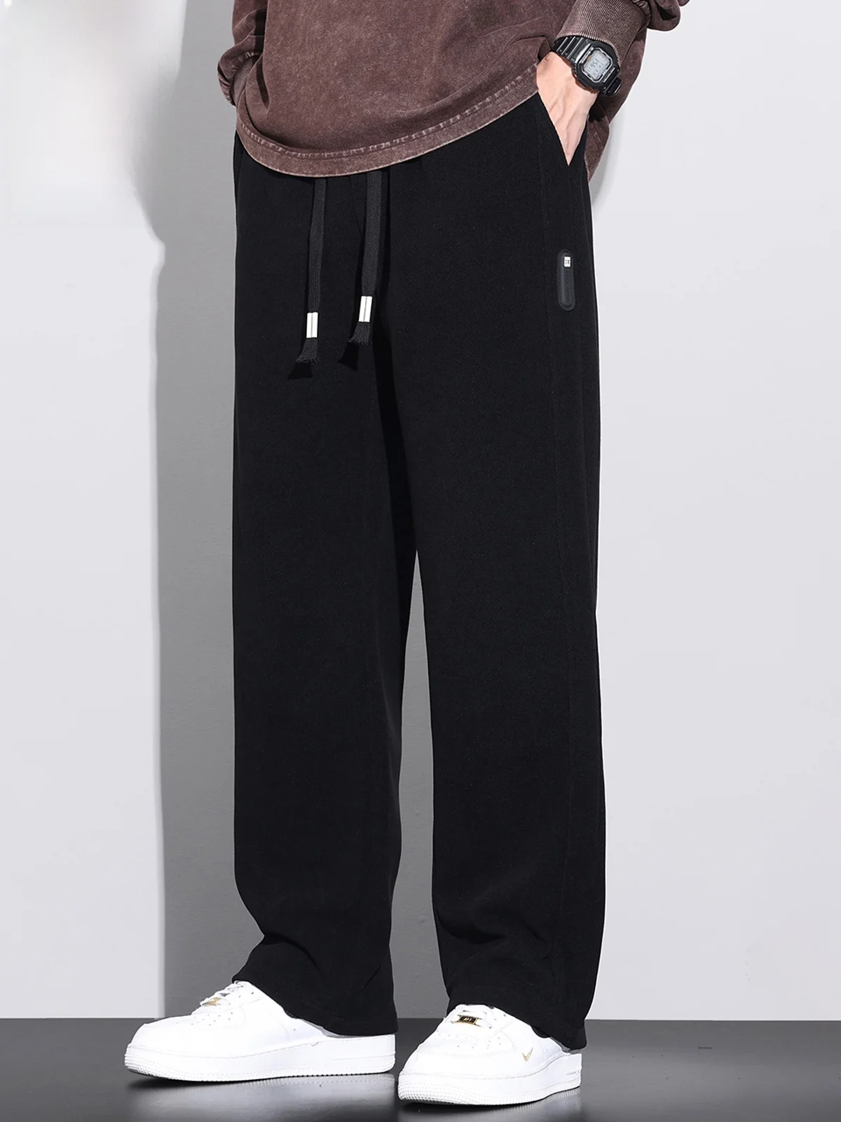 

Мужские повседневные брюки прямого кроя, весна 2026: модные, свободные, универсальные, длинные, широкие штаны