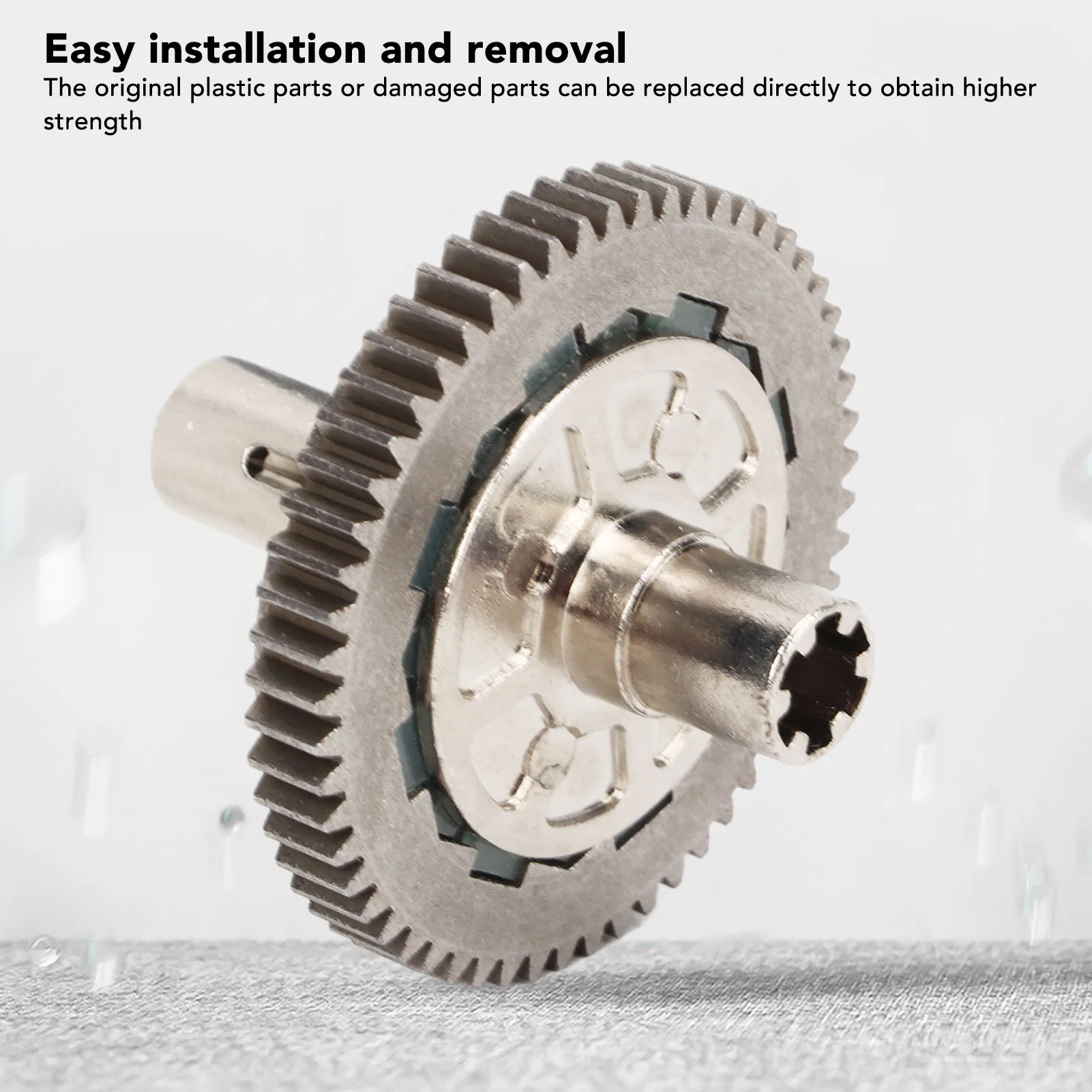 

57T 0.8Mod Slipper Set Slipper Spur Gear Perfect Fit Hardened Metal Steel 57T 0.8Mod Slipper Set for Arrma 1/10 Granit