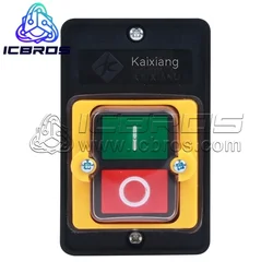 Push Button Switch KAO-5H KAO-5M 10A 380V for Cutting Machine Bench Drill Switch Waterproof Power on/ Off Switch KAO-5