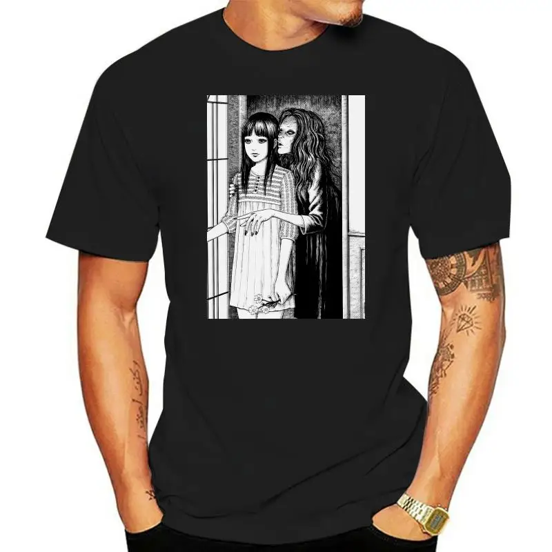 

Unique Junji Ito T-Shirt Men Cotton T Shirt Japanese Kago Manga Horror Tomie Harajuku Short Sleeve Tee Shirt Present Clothing