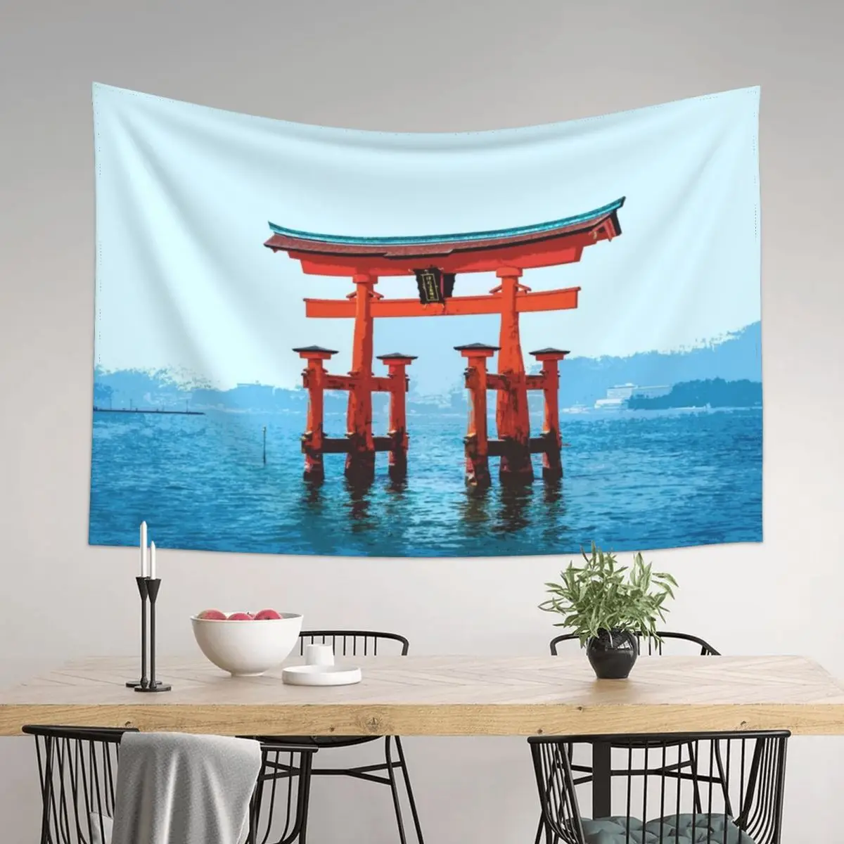 

Japan - 'In The Middle Of The Sea' Tapestry Wall Decoration Items Aesthetics For Room Home Decorations Aesthetic Tapestry