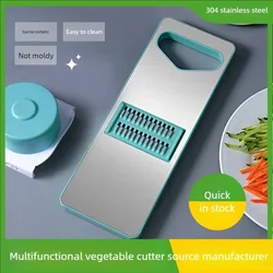 Vegetable Cutter Stainless Steel Household Potato Shredder Handle Type Multifunctional Kitchen Hand Shredder Kitchen Gadgets