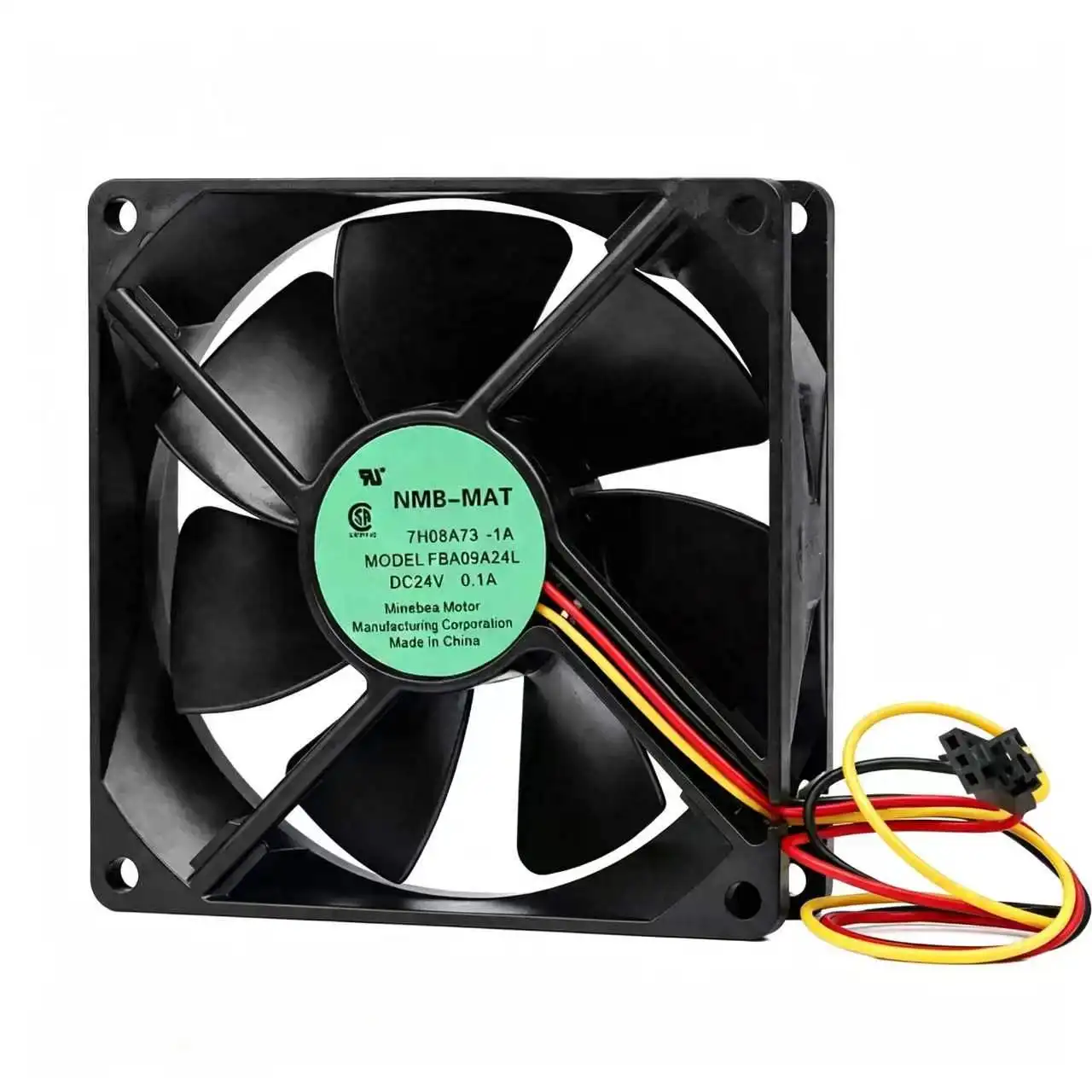 For NMB-MAT FBA09A24L DC 24V 0.1A 9225 92x92x25mm Ball Bearing 3-Wire Speed Sensor Cabinet Inverter Server Axial Cooling Fan
