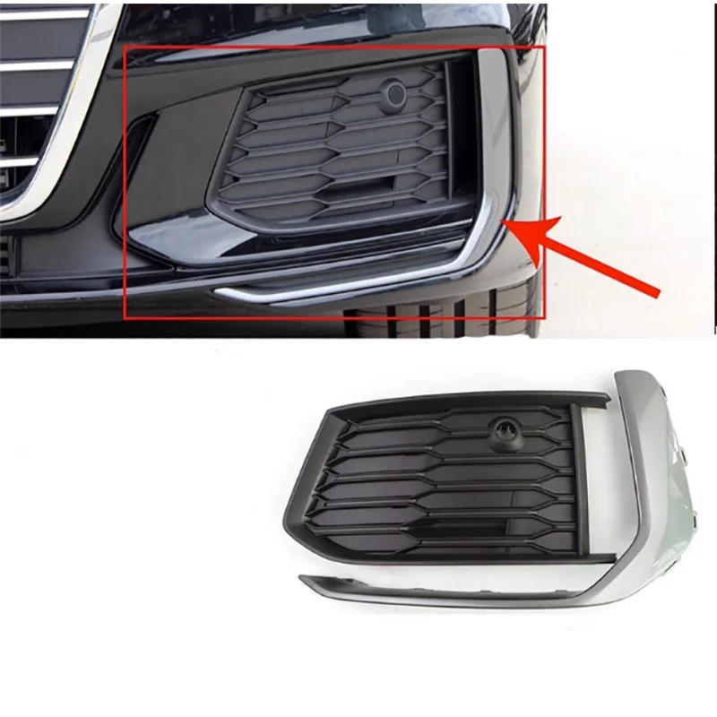 

Автоматический левый и правый передний нижний бампер, противотуманная фара, решетка, накладка на рамку для Audi A6 C8 2019 2020 2021