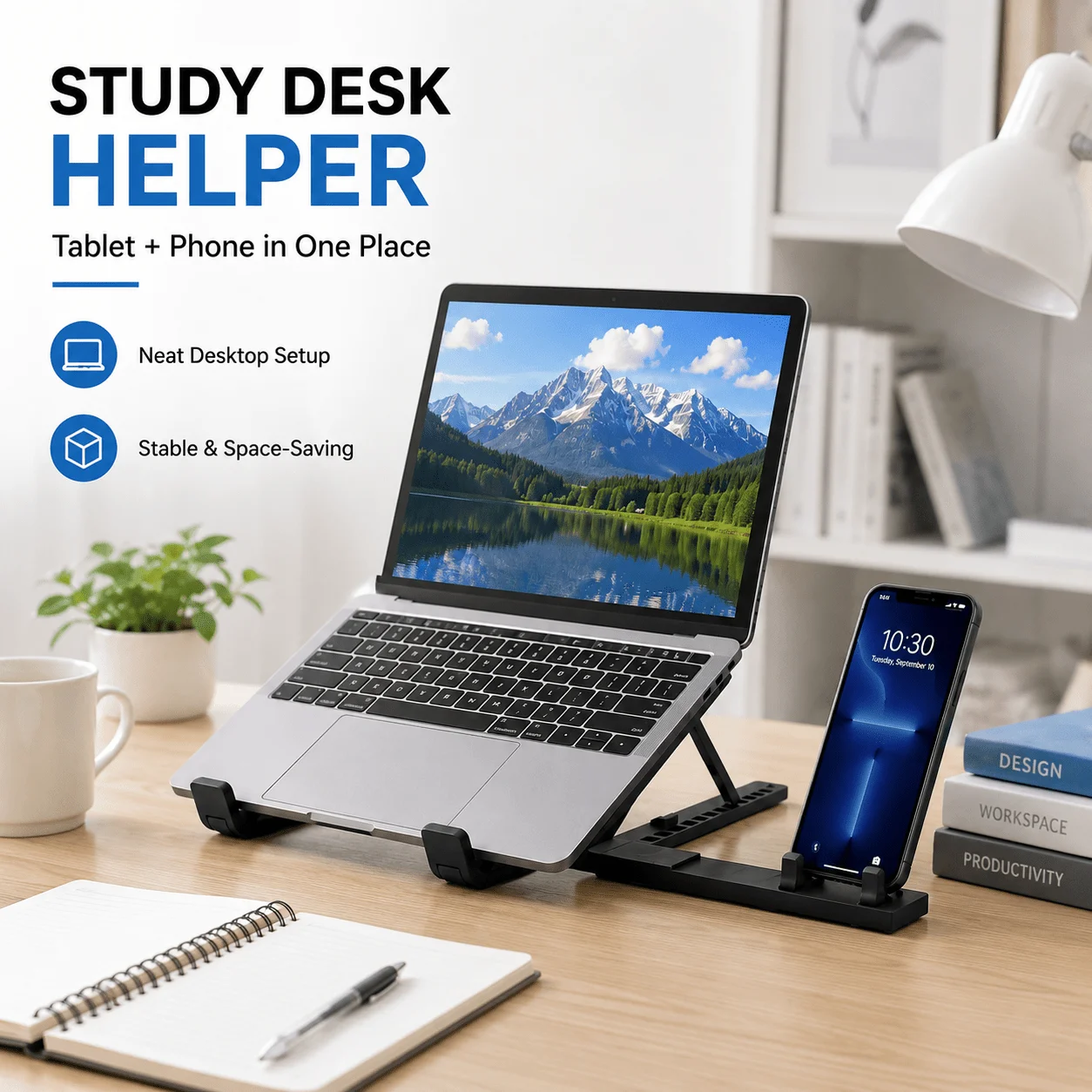 Foldable Laptop Stand Cooling Notebook Bracket Adjustable Ergonomic Laptop Support Base Holder Laptop Tablet Accessories Stands