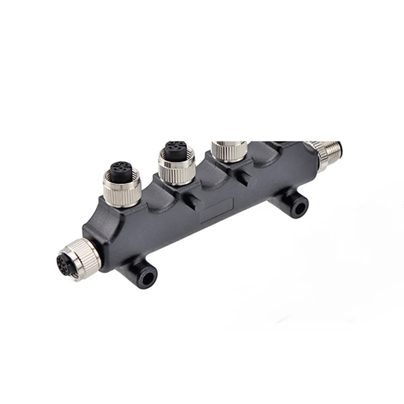 

Водонепроницаемый разъем A97I-M12, 6-позиционный Т-образный адаптер, 5-ядерное отверстие, авиационная вилка, пластиковый металлический порт, один поворот, пять