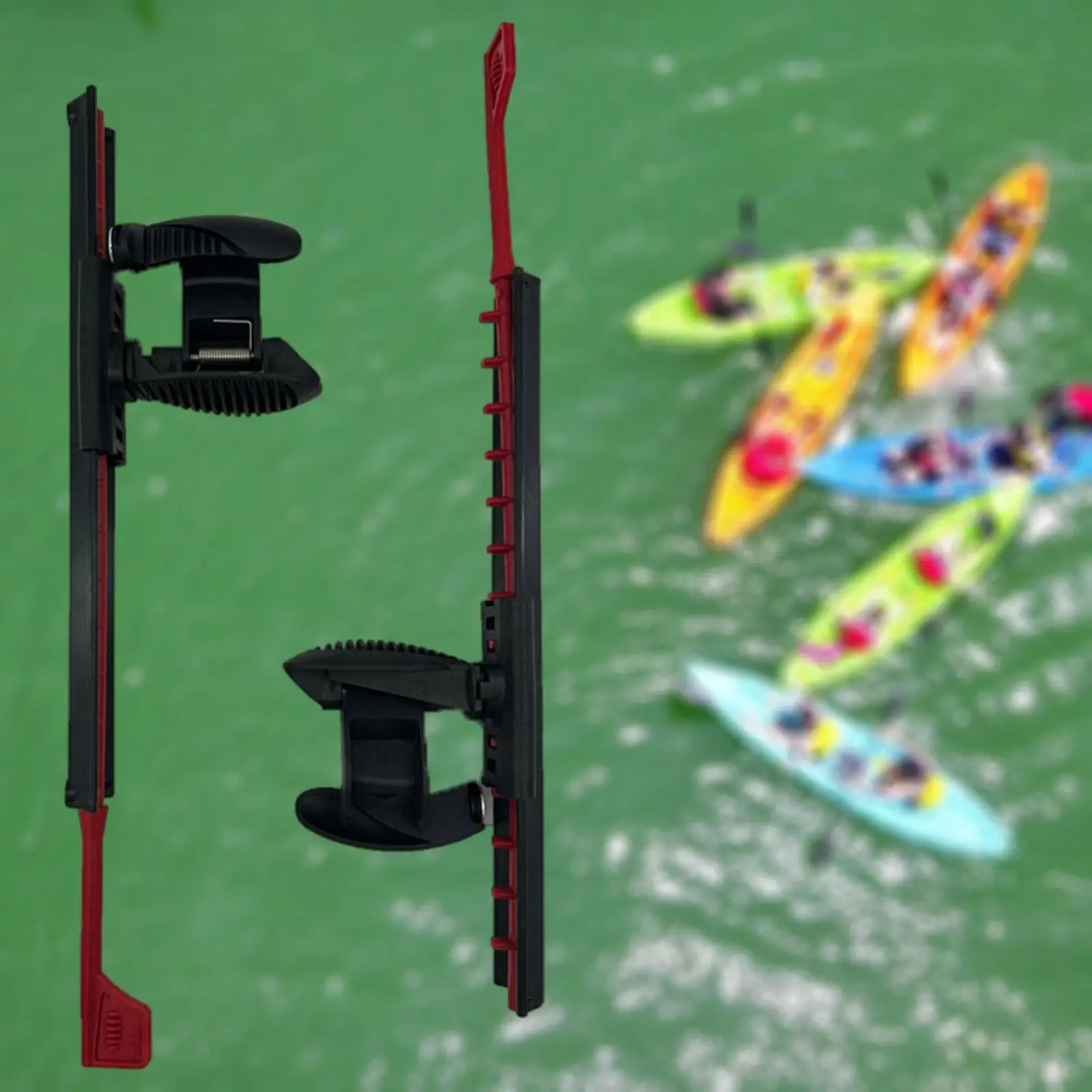 

2x Kayak Foot Pegs Kayak Pedals Lightweight Adjustable Replacement Boating Easy to Install Universal Foot Brace Footrest