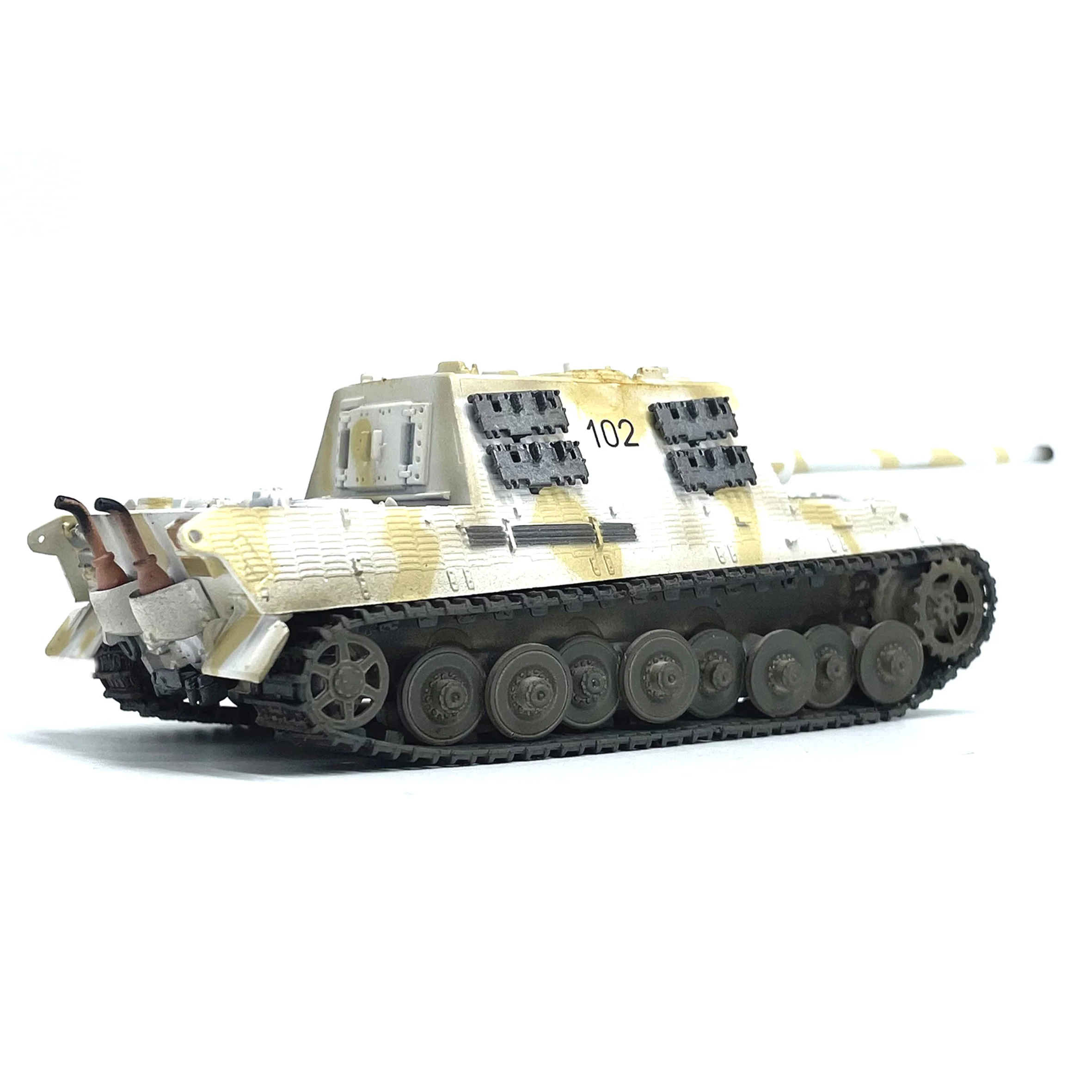 

Stock 36115 1:72 German Jagdtiger Tank Model 102 # Snow Coating Static Finished Product Model (Out of Print)