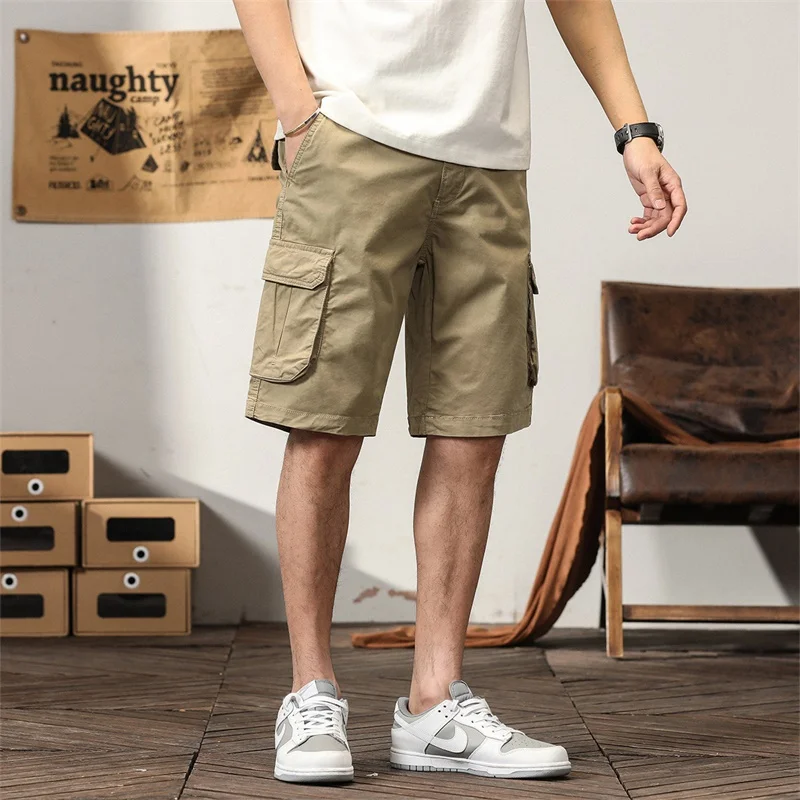 Cargo Shorts Men Cotton Men's Short Pants Comfortable Beach Shorts Army Style Summer Hot Sale Big Size Fashion Style Clothing