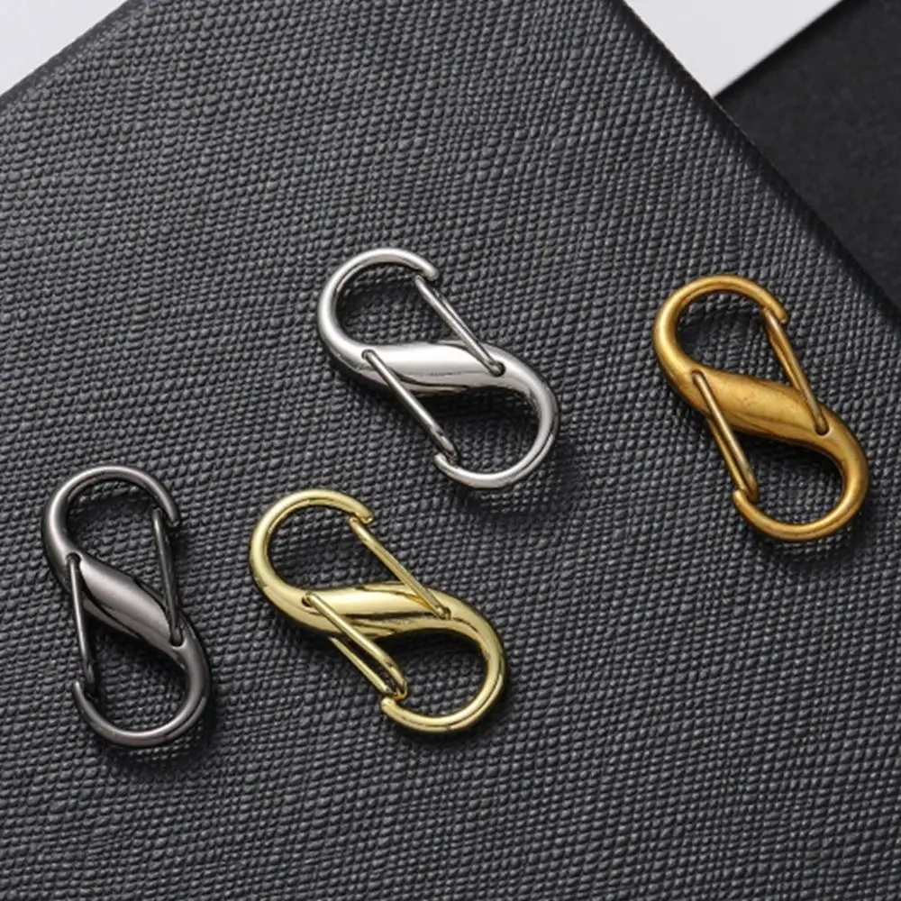 2Pcs S Type Chain Buckle Adjustable Metal Buckles for Chain Strap Bag Lobster Clasps Necklace Extender Chain Length Accessory