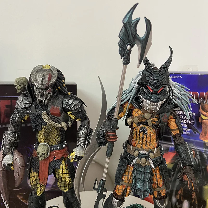 NECA Predator Concrete Jungle SCARFACE Elder Predator Clan Leader Warrior Repaint Фигурка Игрушка Кукла Ужас Подарок на Хэллоуин