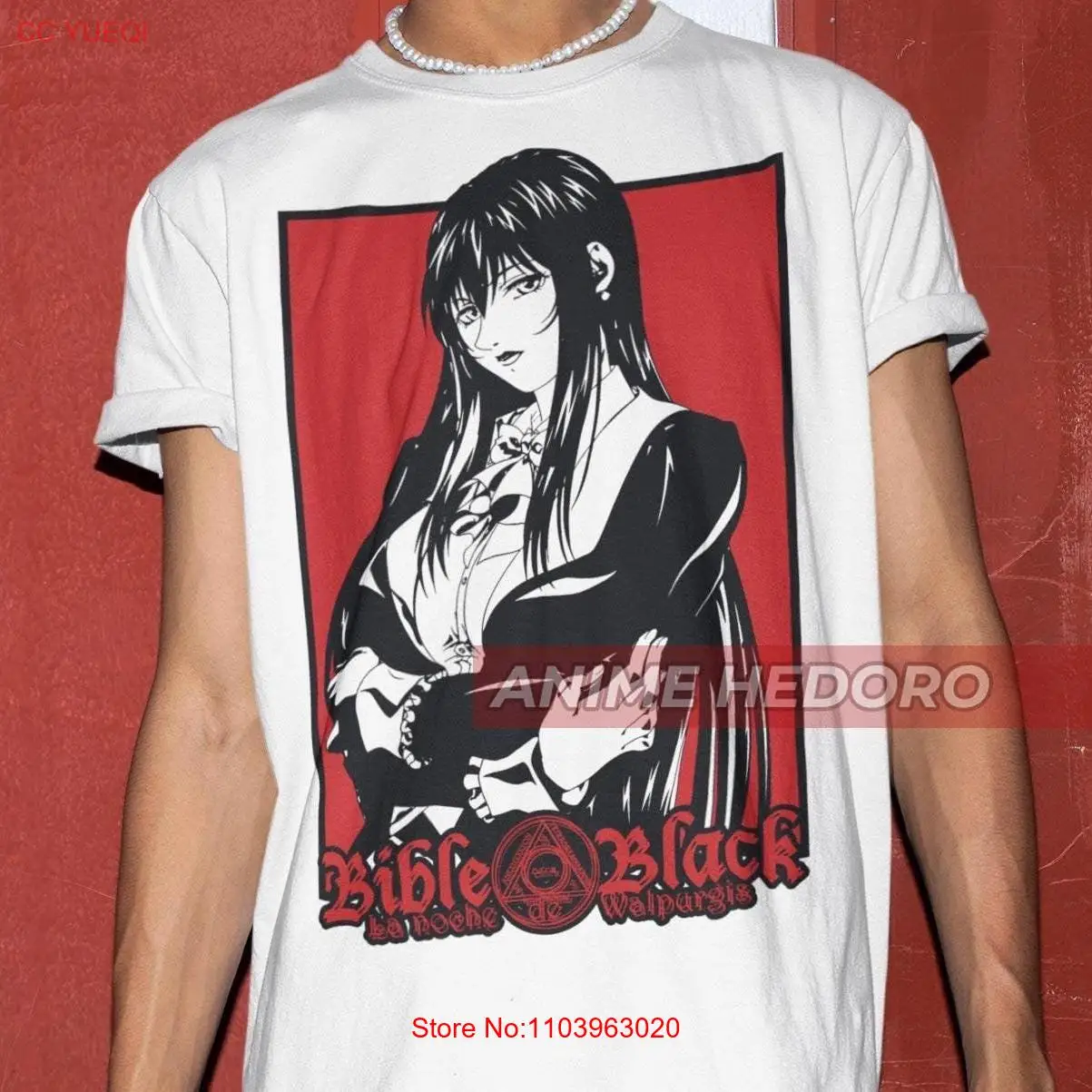 Bible Black Hiroko Takashiro Retro Anime T Shirt Manga Waifu long or short sleeves