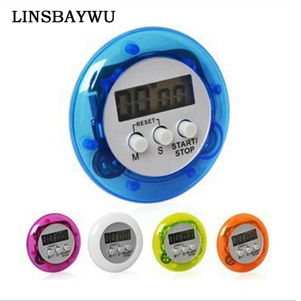 1PC Mini LCD Timer Digital Magnetic Racing Kitchen Countdown Alarm Clock Stop Watch Memory Function Timer Kitchen Tools HOT