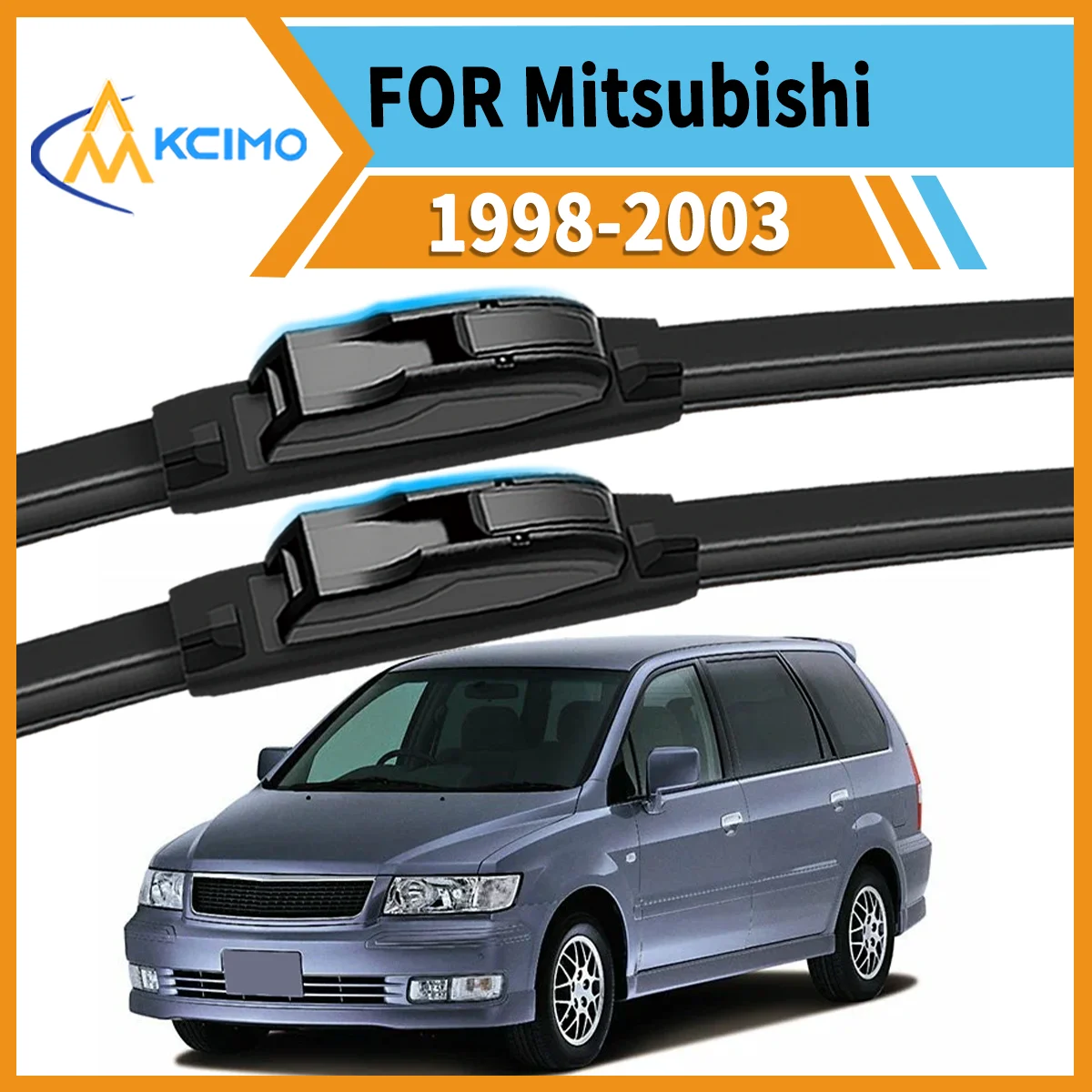 

Maximize Safety & Visibility 2 Front Wiper Blades for Mitsubishi Chariot UG 1998-2003 All-Weather Performance Easy Install