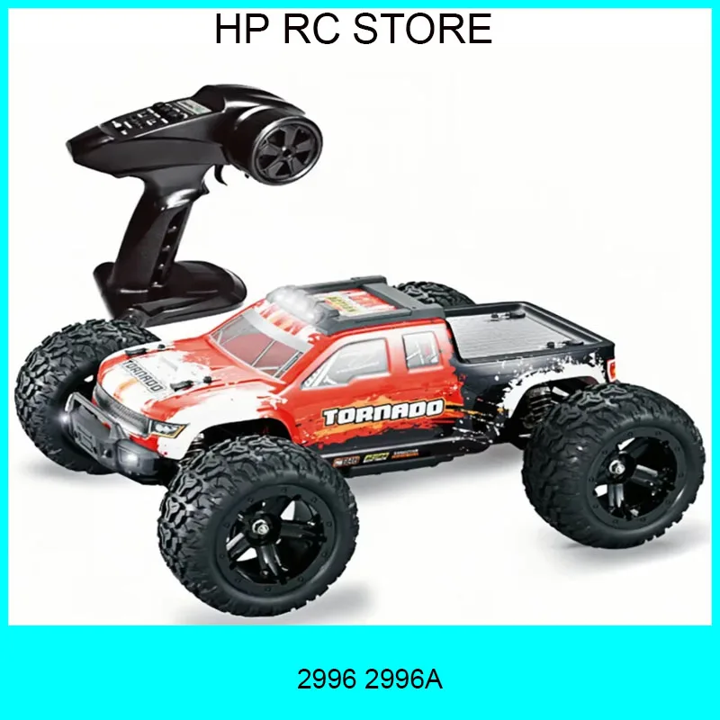 HBX 2996/2996A 1/10 2.4G 4WD RC Off-Road Truck - Brush/Brushless, 32-45km/h, LED Lights - Ideal for Children