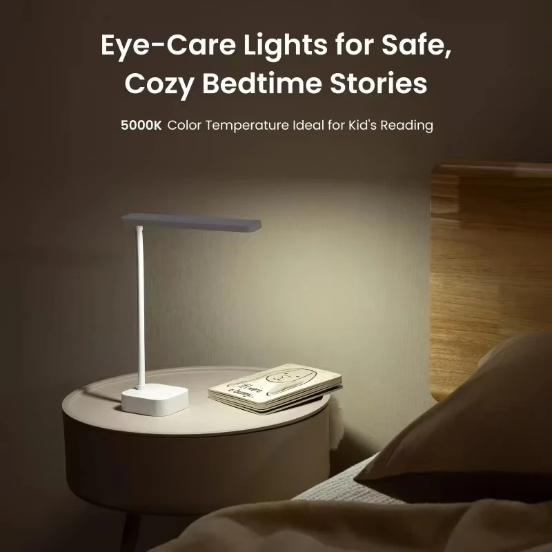 Yeelight Rechargeable Desk Lamp Book Lamp Sleep Assist Light Cool White Light Eye Protection 360° Twistable USB-C Charging view 5