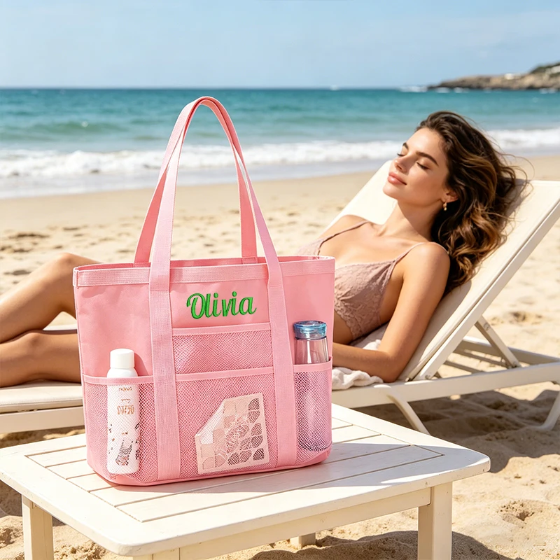 Maßgeschneiderte Stickerei/Standard-Stil 2 Optionen, Atmungsaktive Handtasche, Schwimm-Aufbewahrungstasche, Schultertasche! – Detail 5