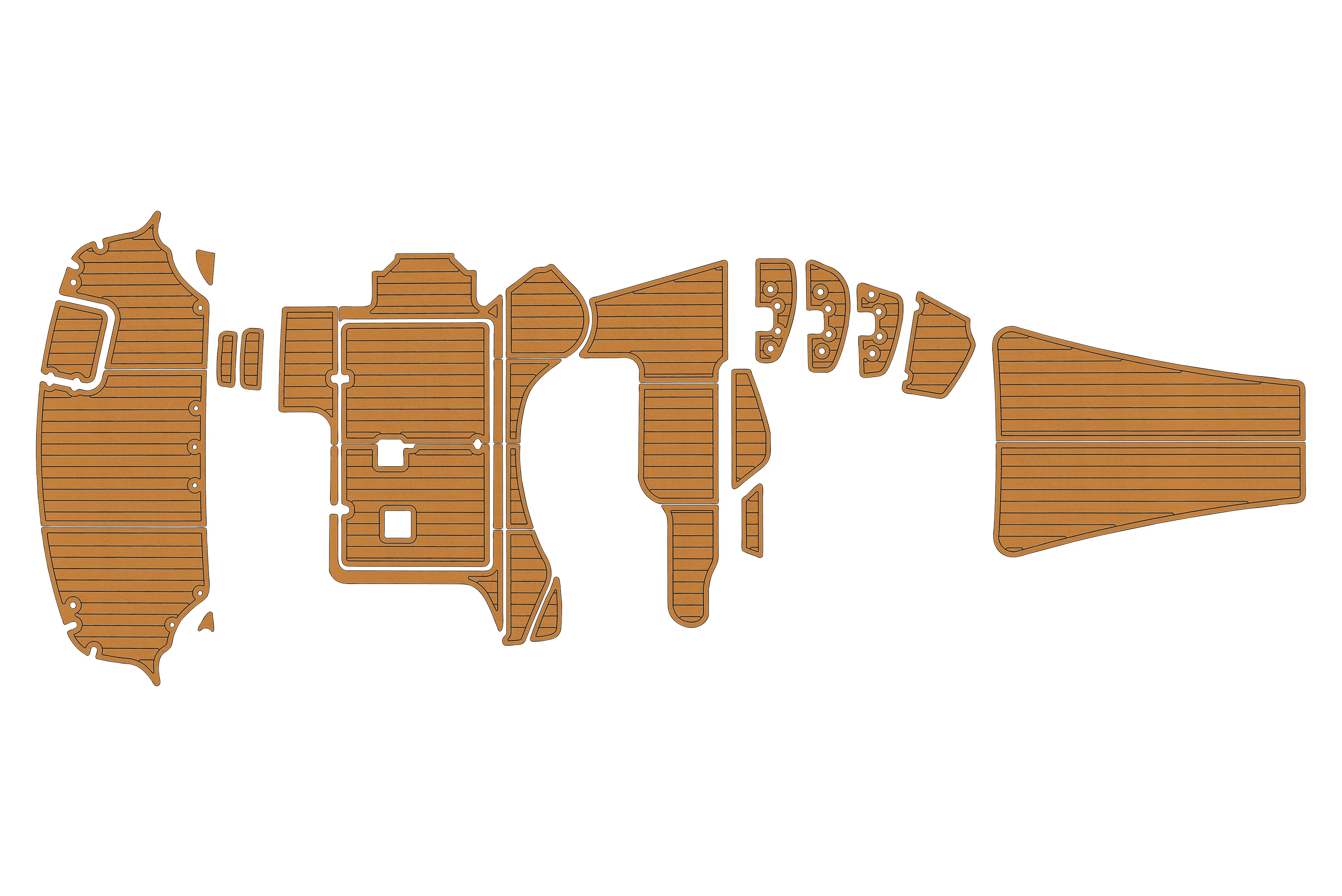 

1998-2003 CHRIS CRAFT 328 1/4" 6mm EVA foam Non-Slip PVC Teak Decking marine Mat seadek aqua carpet Marine Floor