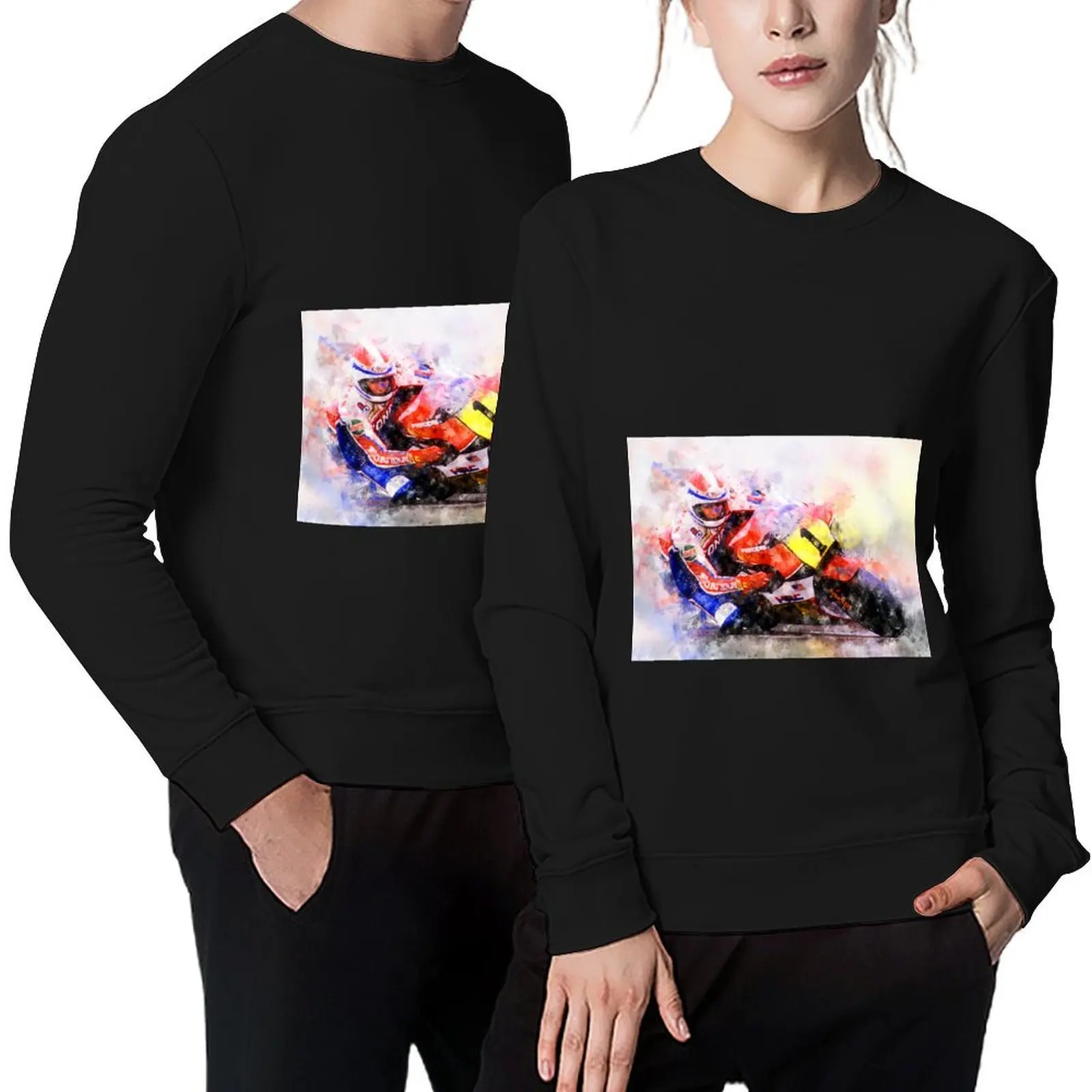 

Freddie Spencer Pullover japanese style clothes for men korean autumn clothes male clothes winter man sweatshirt