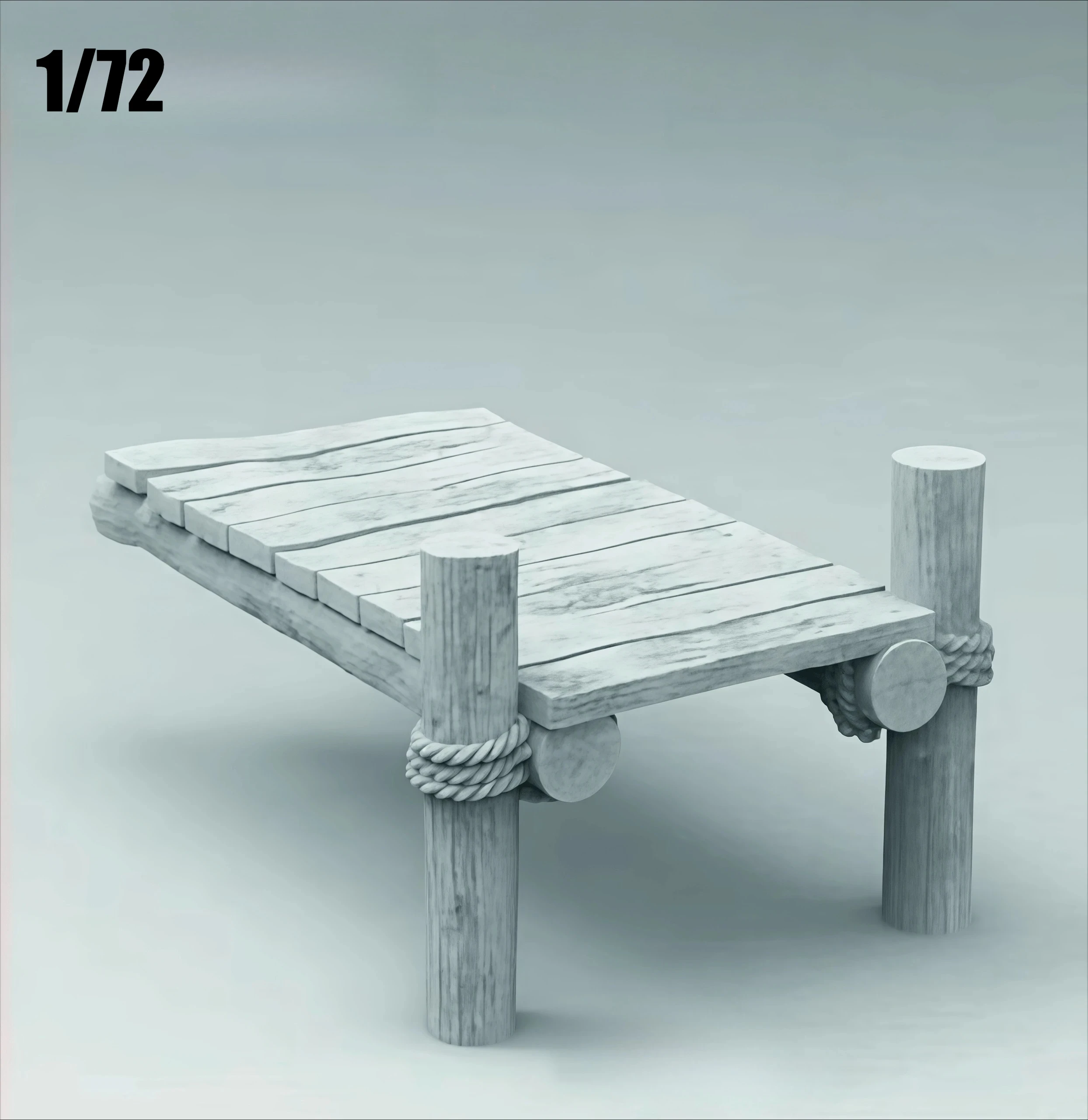 1:72 gegoten harsmodel, scènemodel voor het maken van landingsladdermodel Gk, ongekleurd model