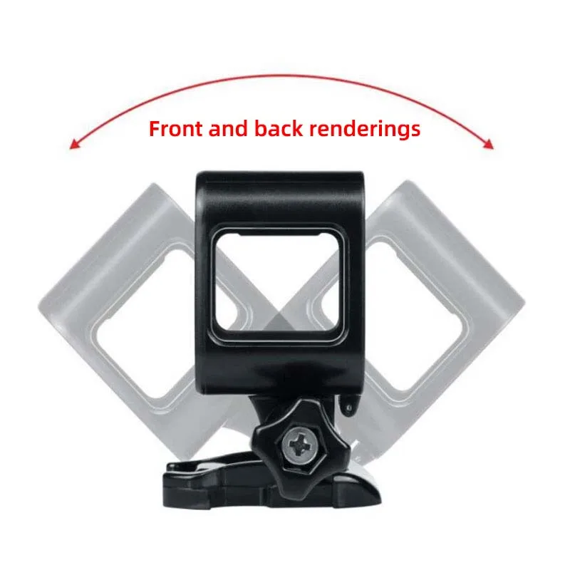 The standard side frame of the GOPRO4S comes with a protective case and a base