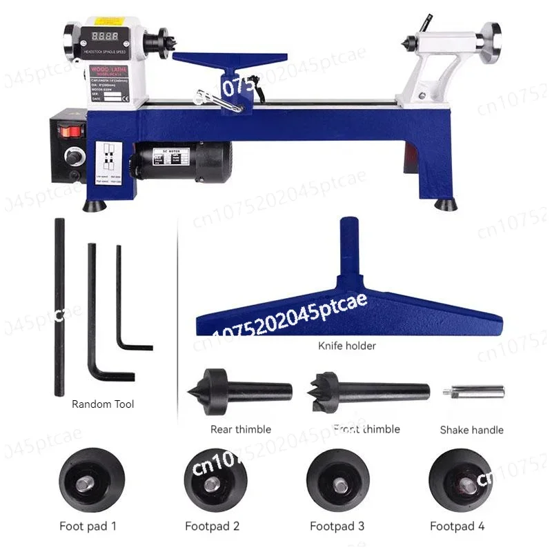 Mini Woodworking Lathe, Small Diy Pen-making Multi-function 8 Inch Mini Household Wood Turning Machine