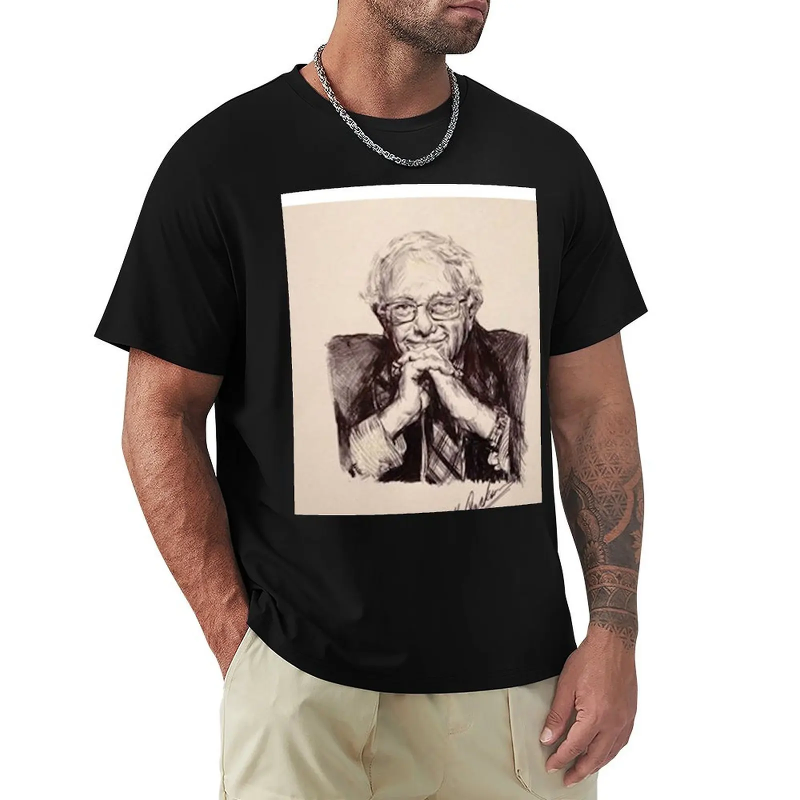 BERNIE SANDERS T-Shirt Soft Stretch Short Sleeve Top