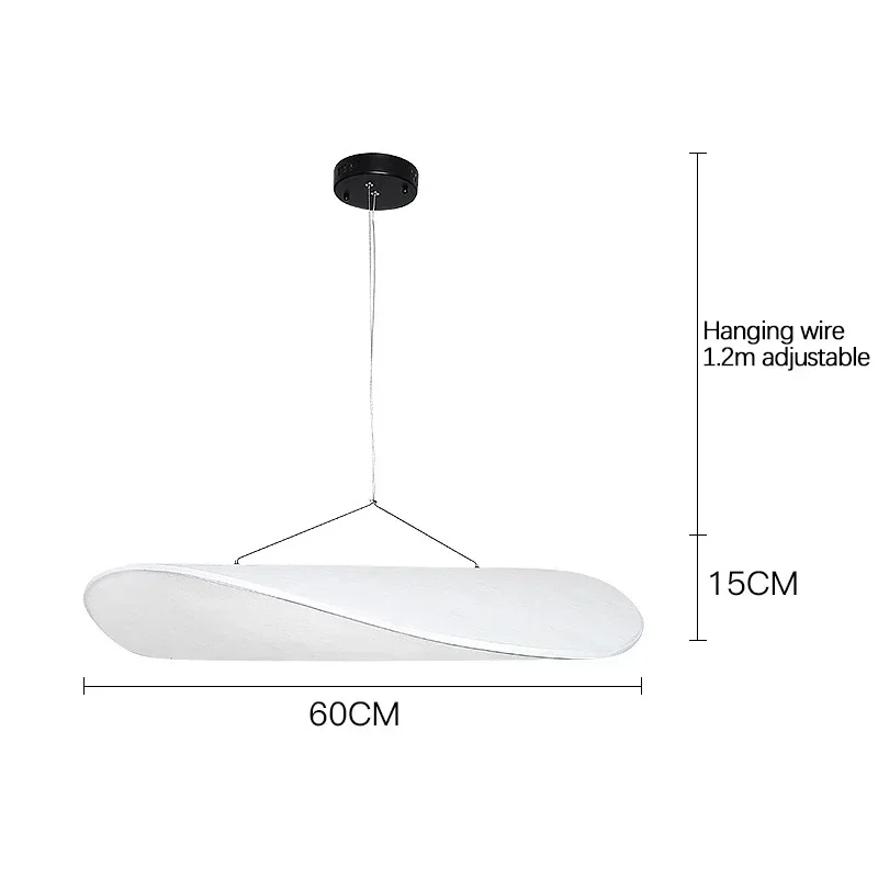SANDYHA Modern Silk Pendant LED Lamp Nordic Creative Design Living Room Dining Room Decoration Lighting Fixtures