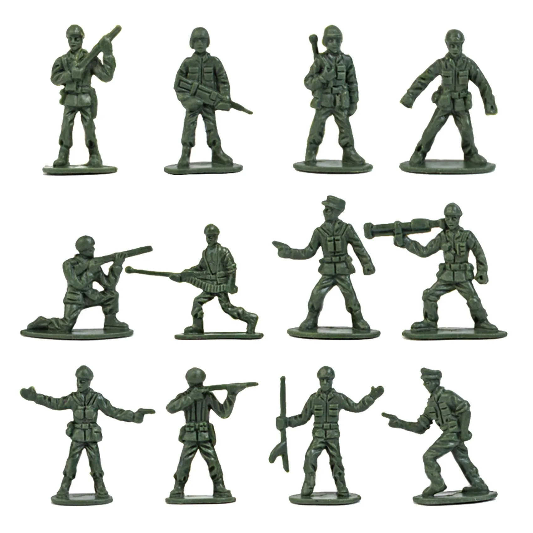 M15K360Pcs/Set 1/72 DIY Simulation Plastic Soldiers Figurine Figures Model Mini Soldier Figures Sand Table Accessories