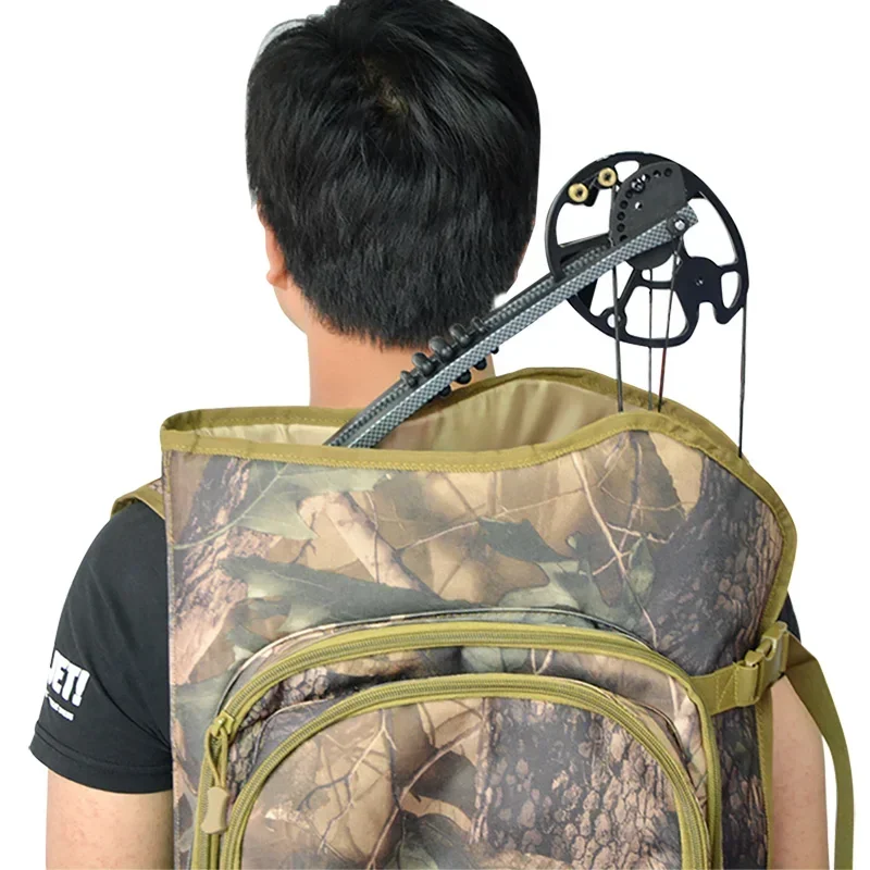 Funda de arco compuesto camuflaje – Mochila táctica para caza y tiro - imagen 3