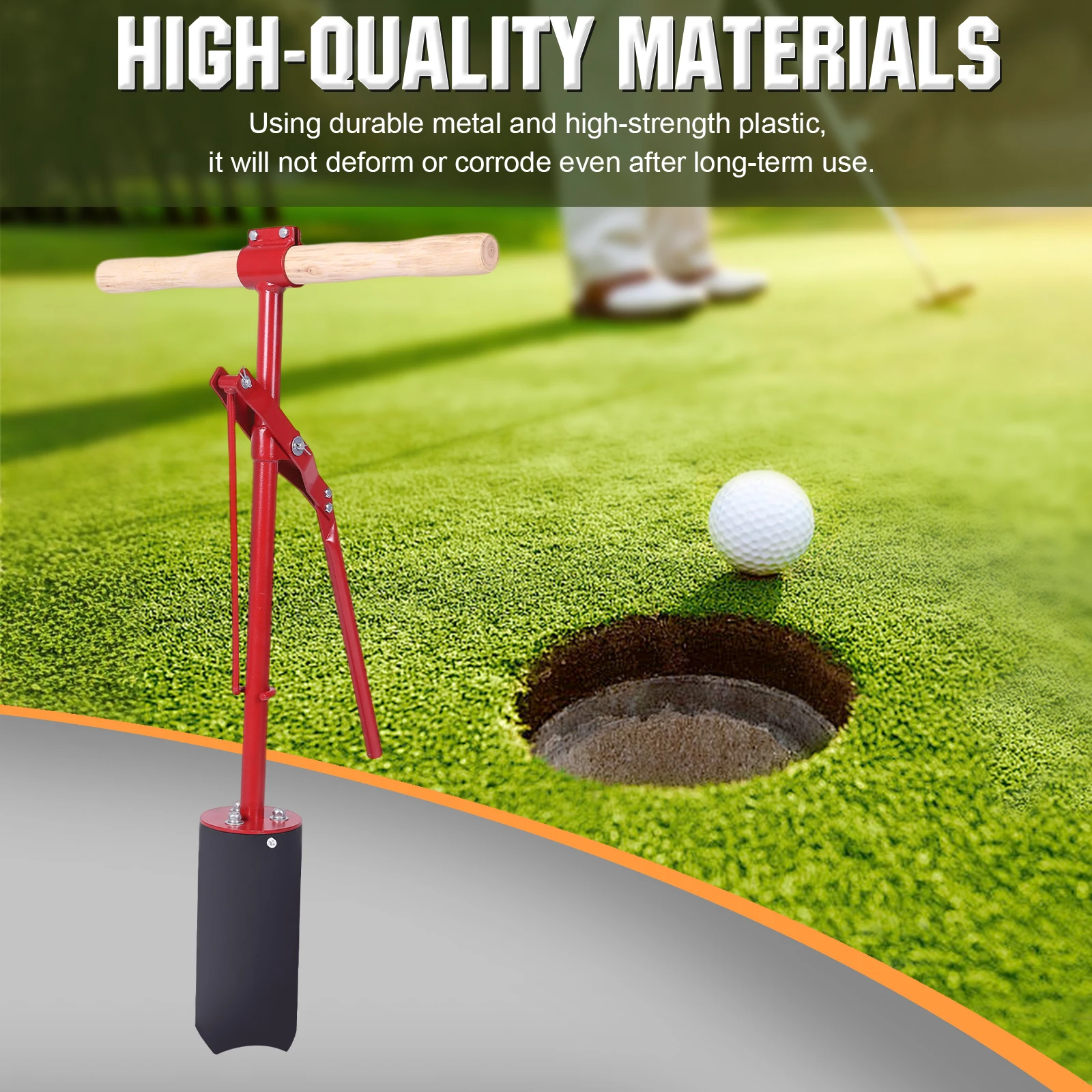 Manual Golf Putting Green Hole Cutter Green Lever Action Hole Cutters Punch Machine with Manual Operation Machine Golf Course Ac